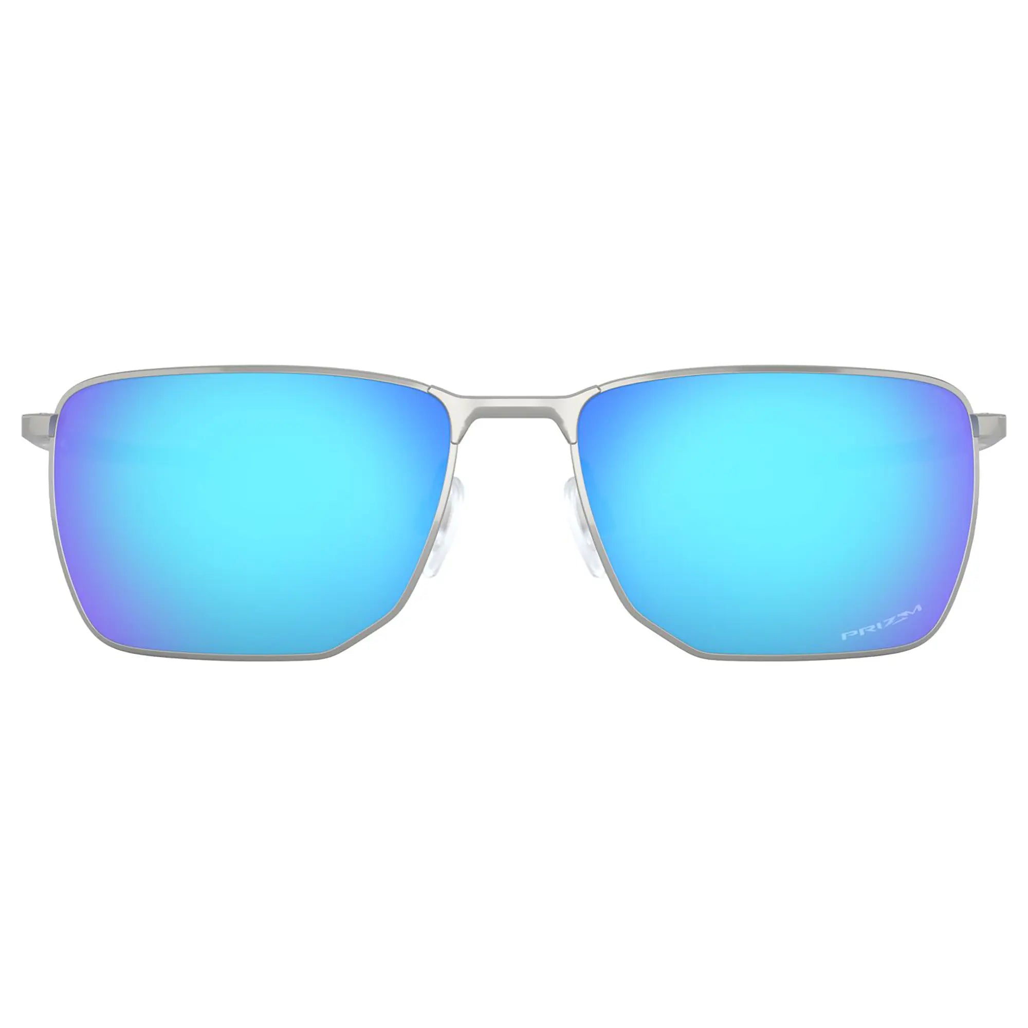 Oakley Ejector Sunglasses Satin Chrome / Prizm Sapphire Lens - FREE UK Shipping, FREE 365 Day Returns | Moto Central