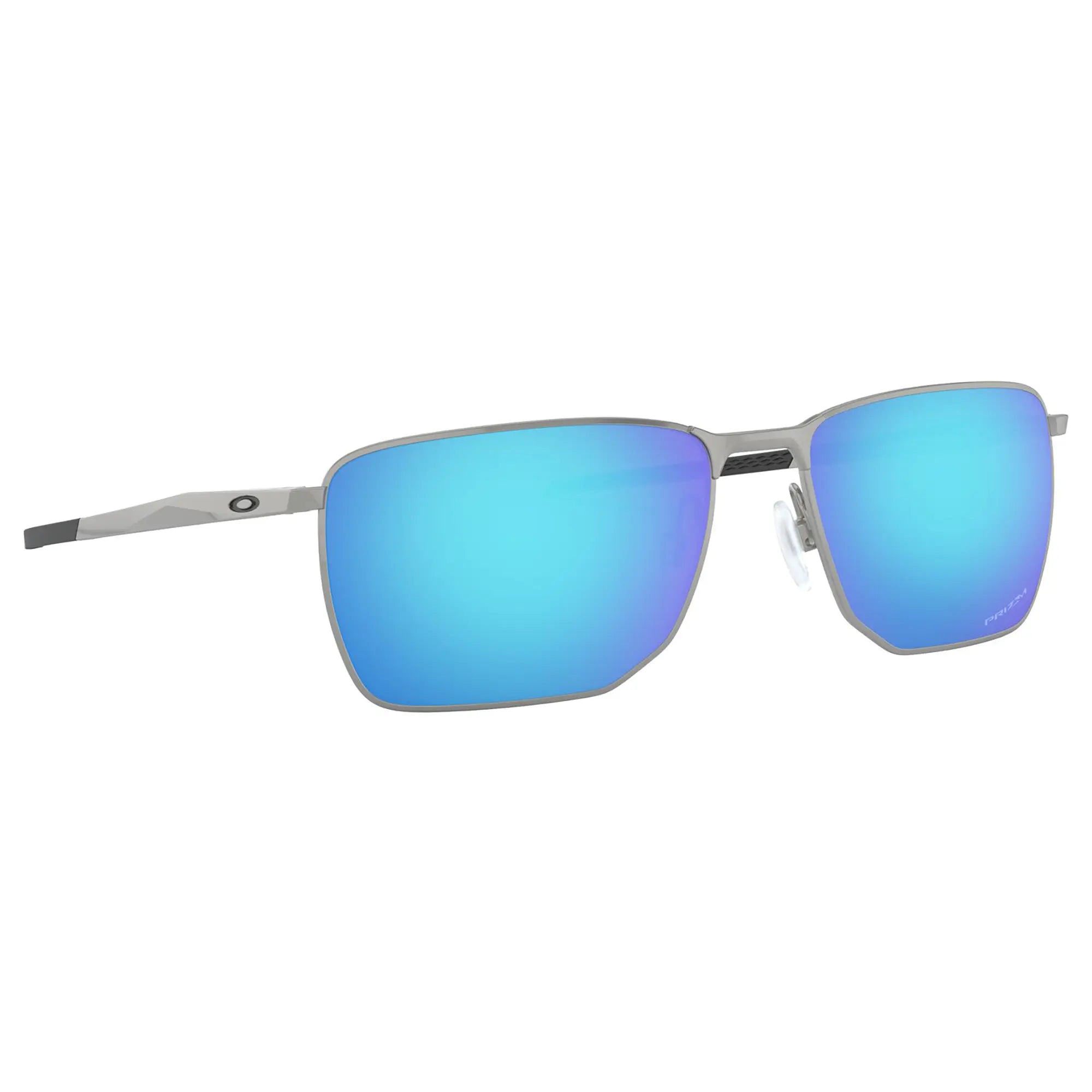 Oakley Ejector Sunglasses Satin Chrome / Prizm Sapphire Lens - FREE UK Shipping, FREE 365 Day Returns | Moto Central