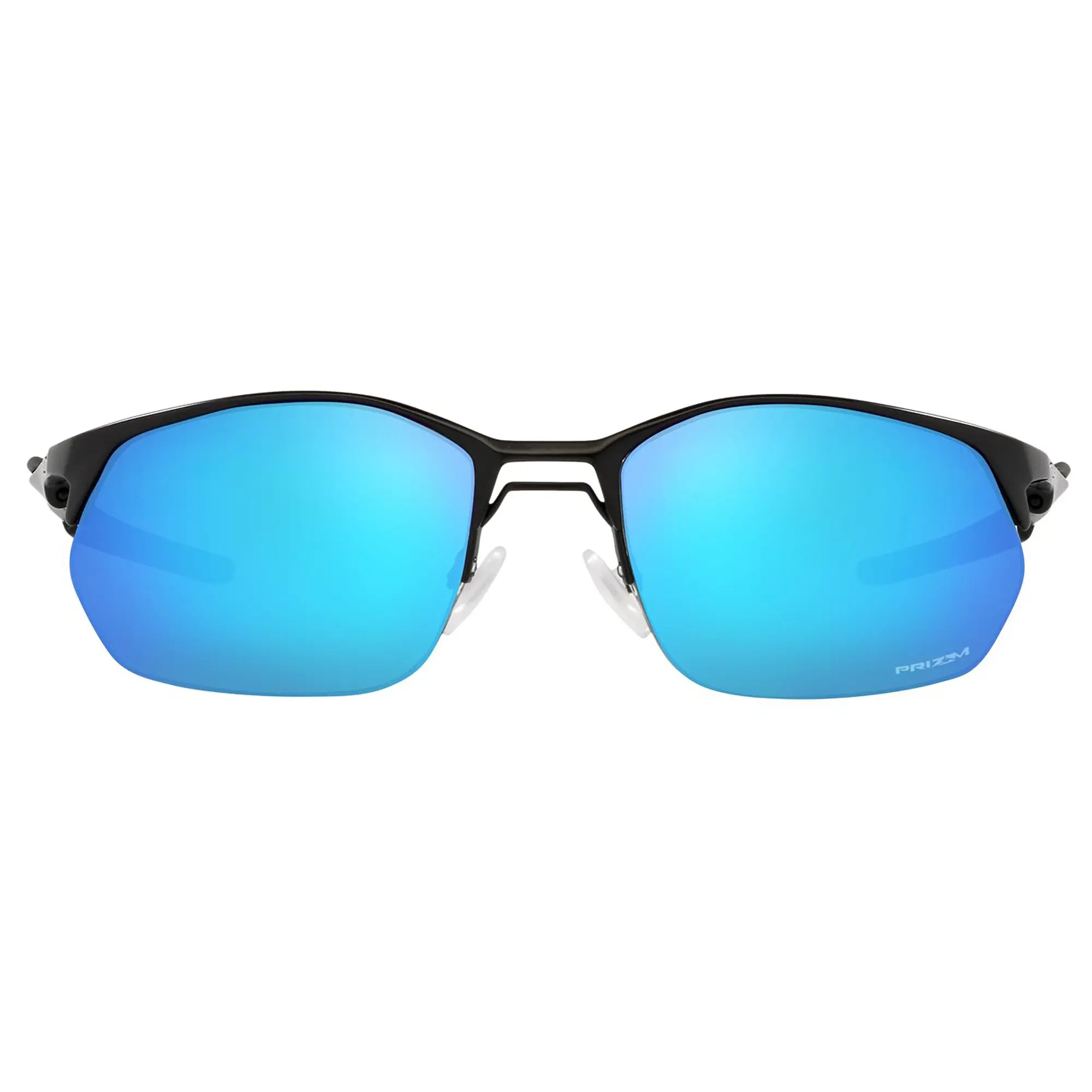 Oakley Wire Tap 2.0 Sunglasses Satin Black / Prizm Sapphire Lens - FREE UK Shipping, FREE 365 Day Returns | Moto Central