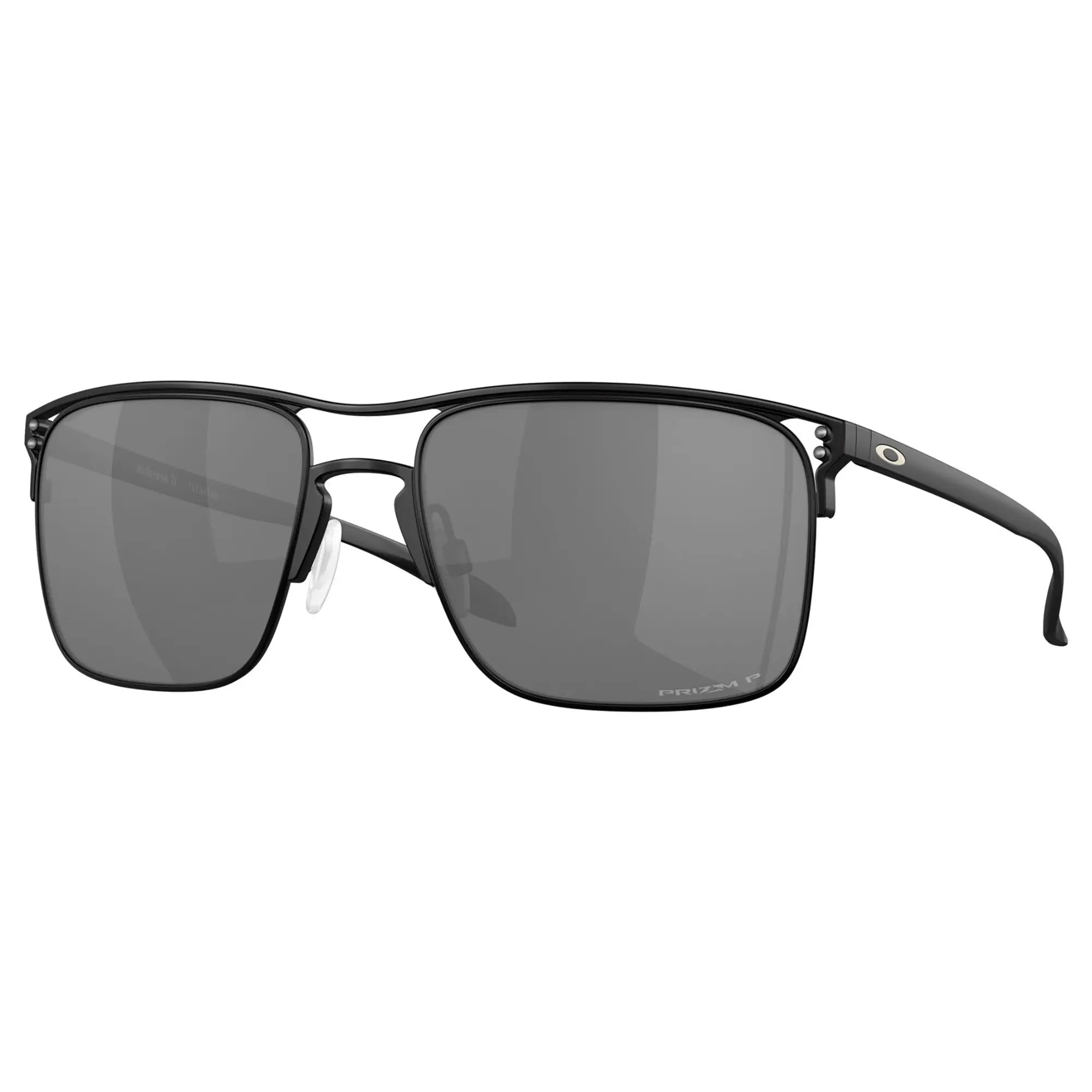 Oakley Holbrook Ti Sunglasses Satin Black / Prizm Black - FREE UK Shipping, FREE 365 Day Returns | Moto Central