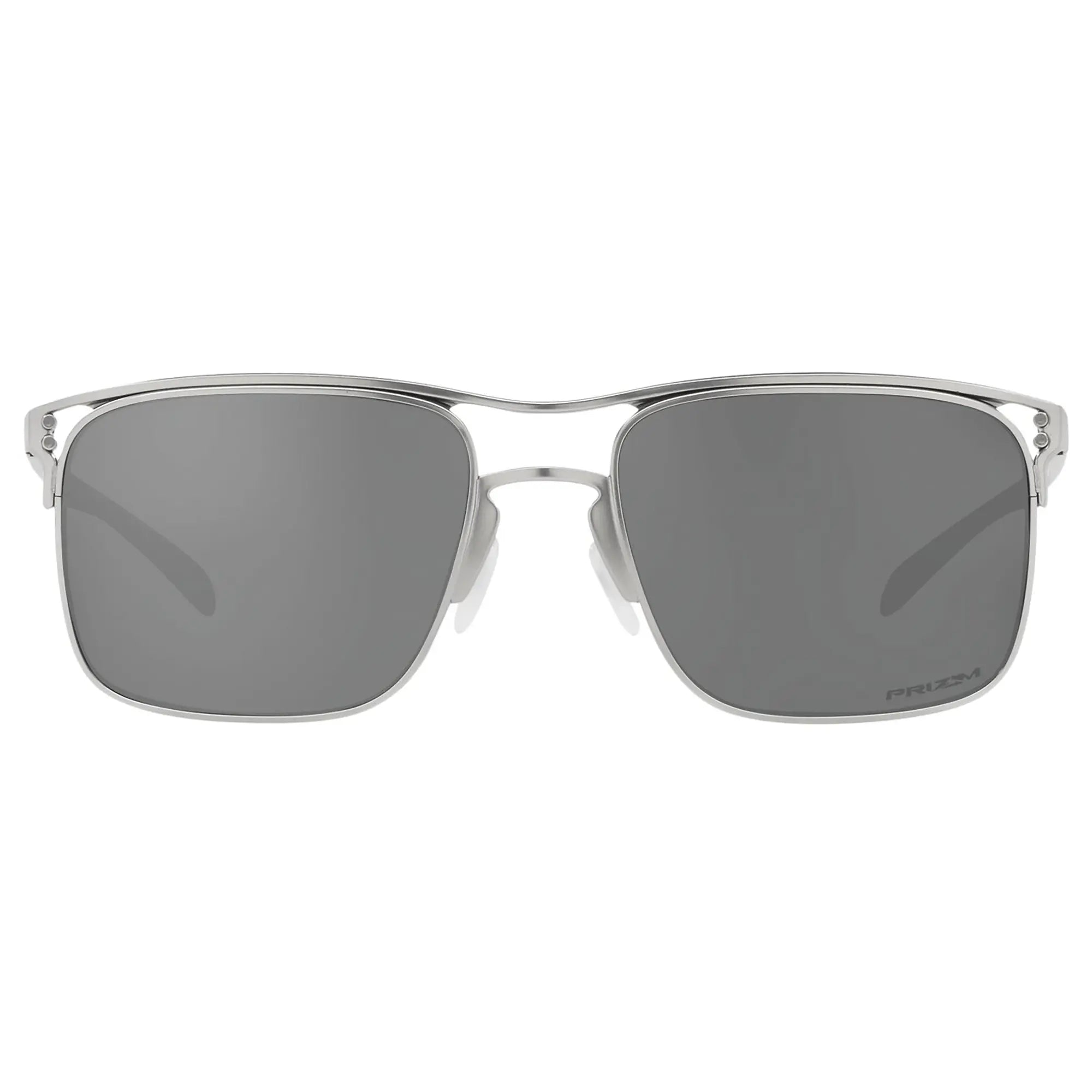 Oakley Holbrook Ti Sunglasses Satin Chrome / Prizm Black - FREE UK Shipping, FREE 365 Day Returns | Moto Central