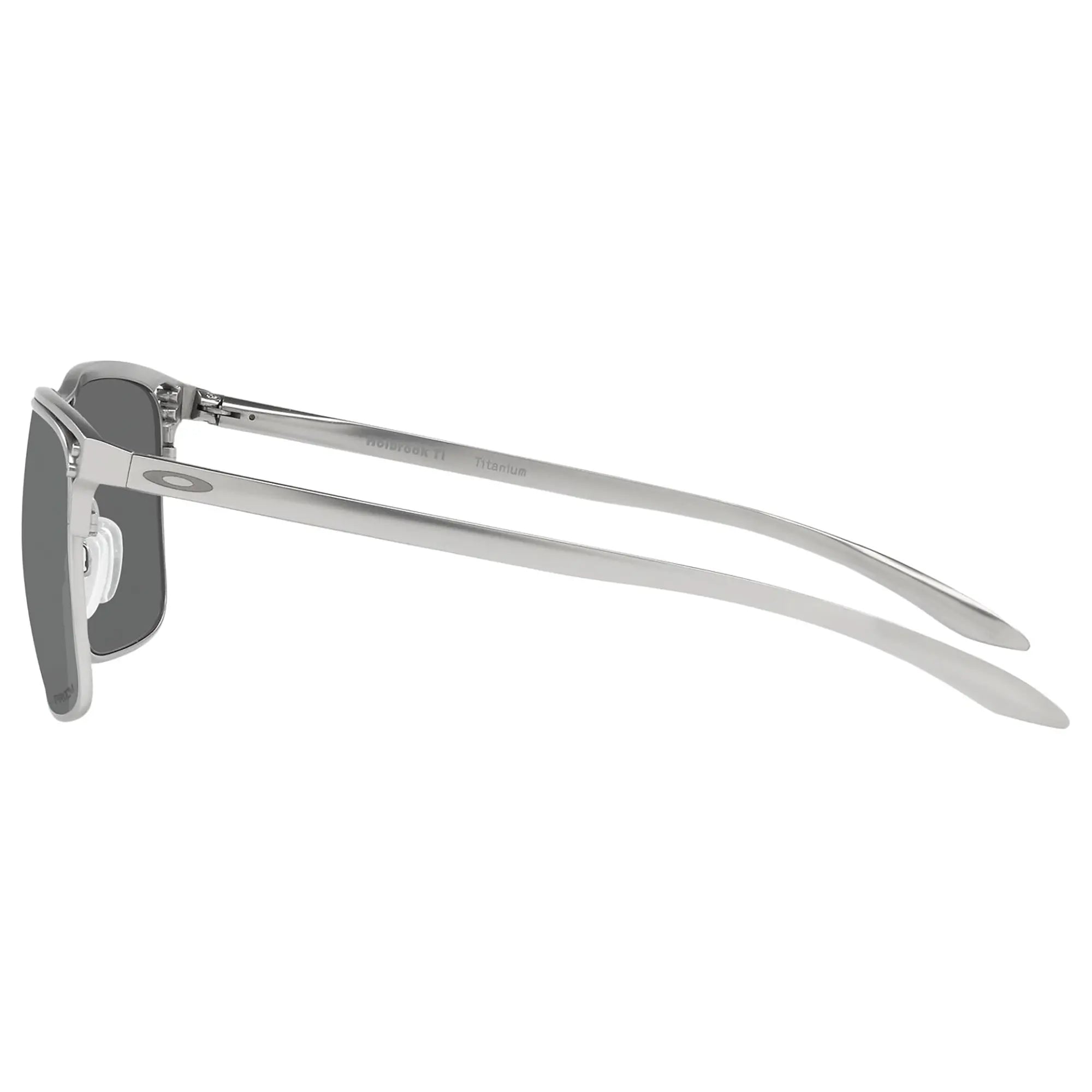 Oakley Holbrook Ti Sunglasses Satin Chrome / Prizm Black - FREE UK Shipping, FREE 365 Day Returns | Moto Central