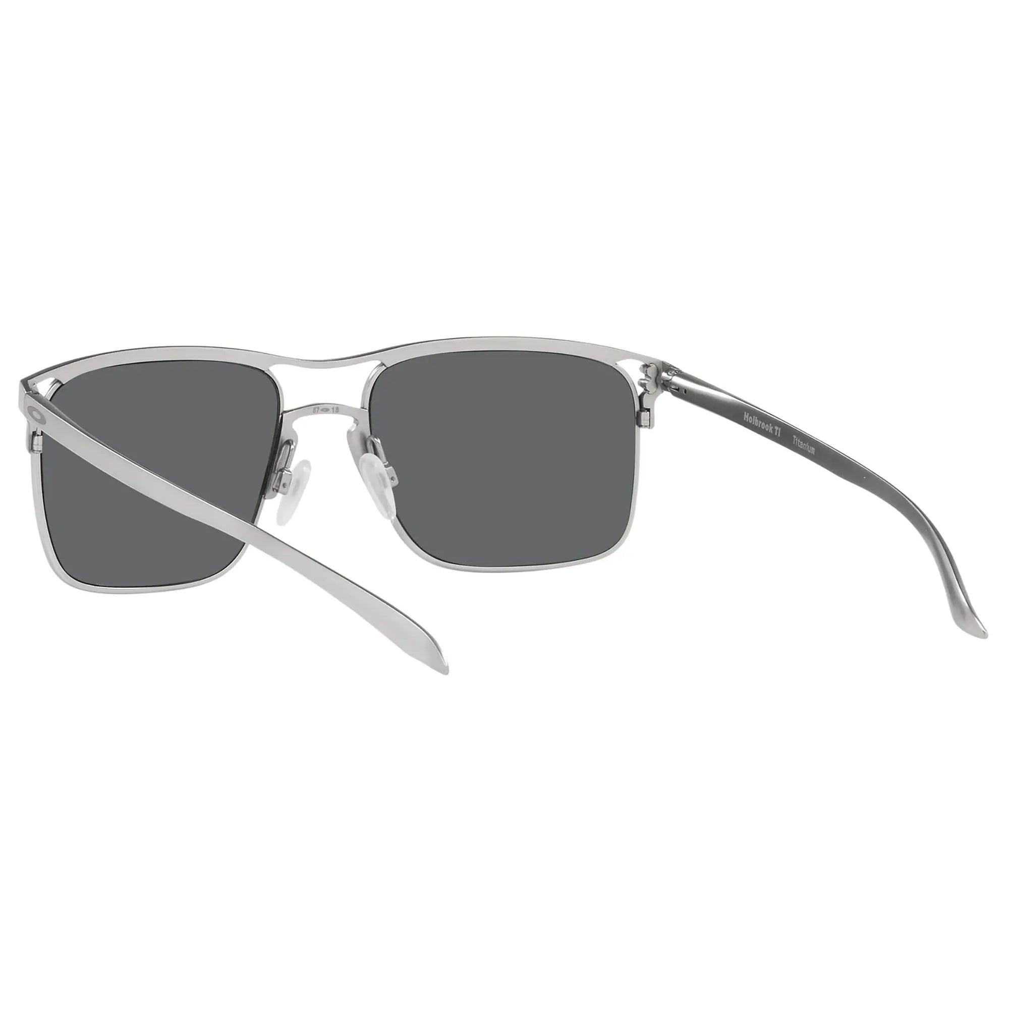 Oakley Holbrook Ti Sunglasses Satin Chrome / Prizm Black - FREE UK Shipping, FREE 365 Day Returns | Moto Central