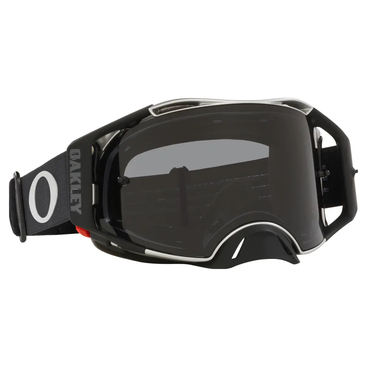 Oakley Airbrake Tuff Blocks MX Goggles Black Gunmetal / Dark Grey - FREE UK Shipping, FREE 365 Day Returns | Moto Central