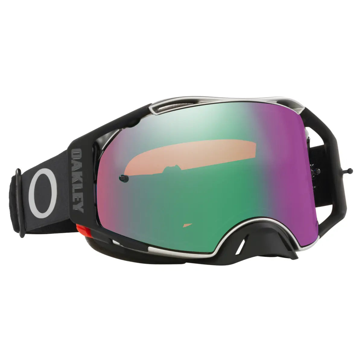 Oakley Airbrake Tuff Blocks MX Goggles Black Gunmetal / Jade Prizm - FREE UK Shipping, FREE 365 Day Returns | Moto Central