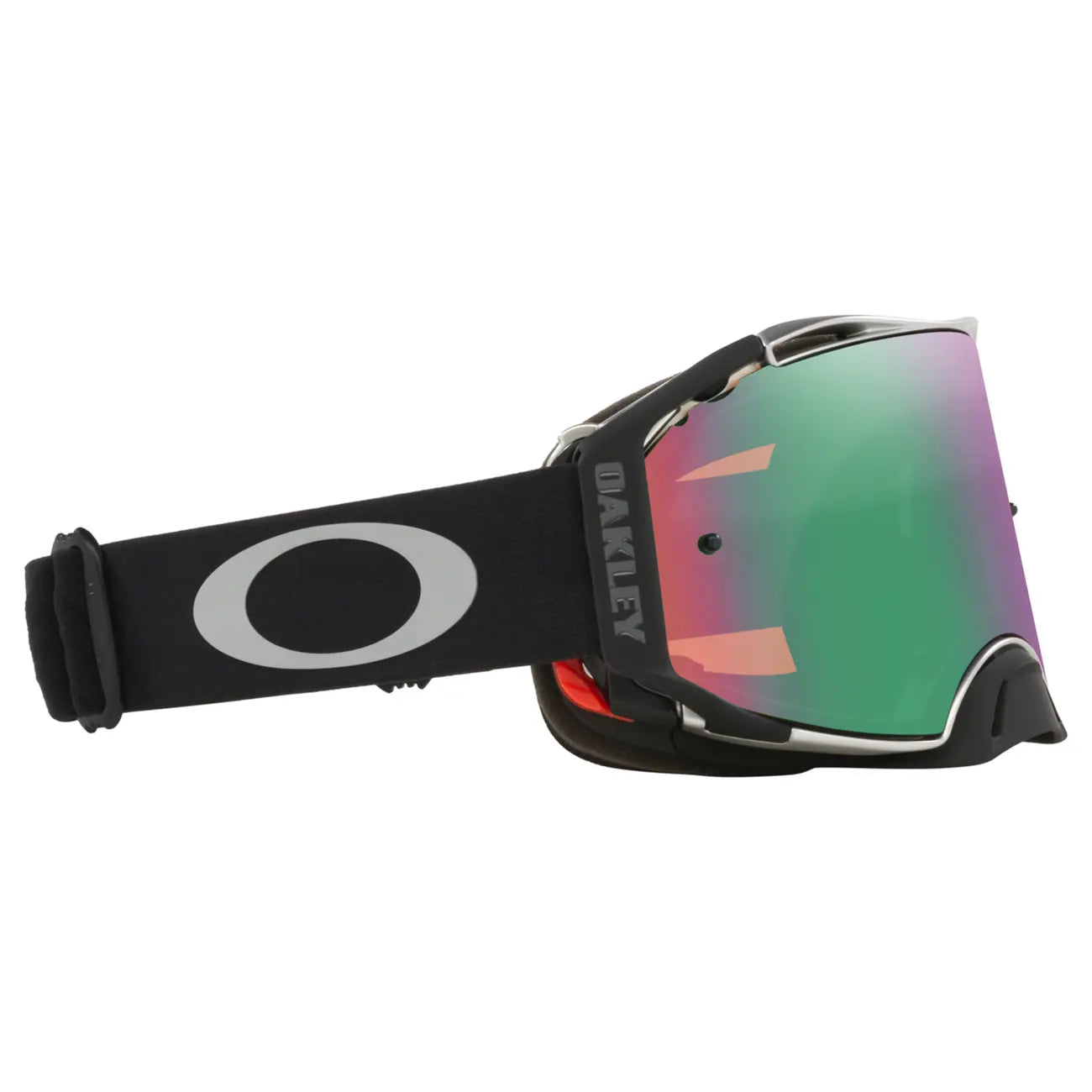 Oakley Airbrake Tuff Blocks MX Goggles Black Gunmetal / Jade Prizm - FREE UK Shipping, FREE 365 Day Returns | Moto Central