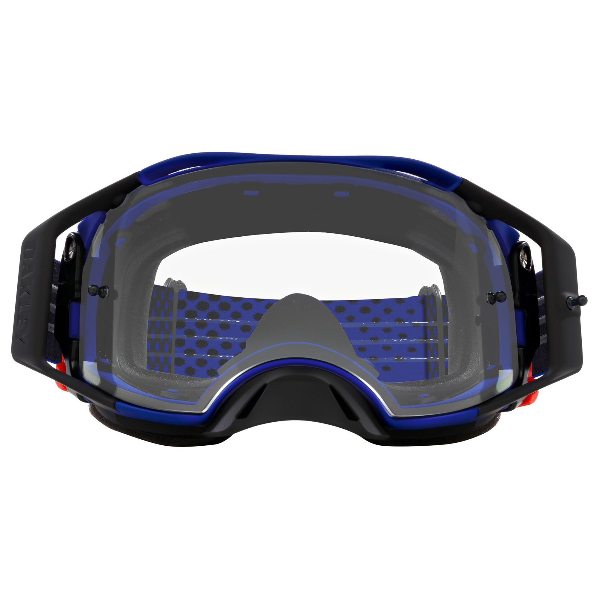 Oakley Airbrake Moto B1B MX Goggles Blue / Clear - FREE UK Shipping, FREE 365 Day Returns | Moto Central