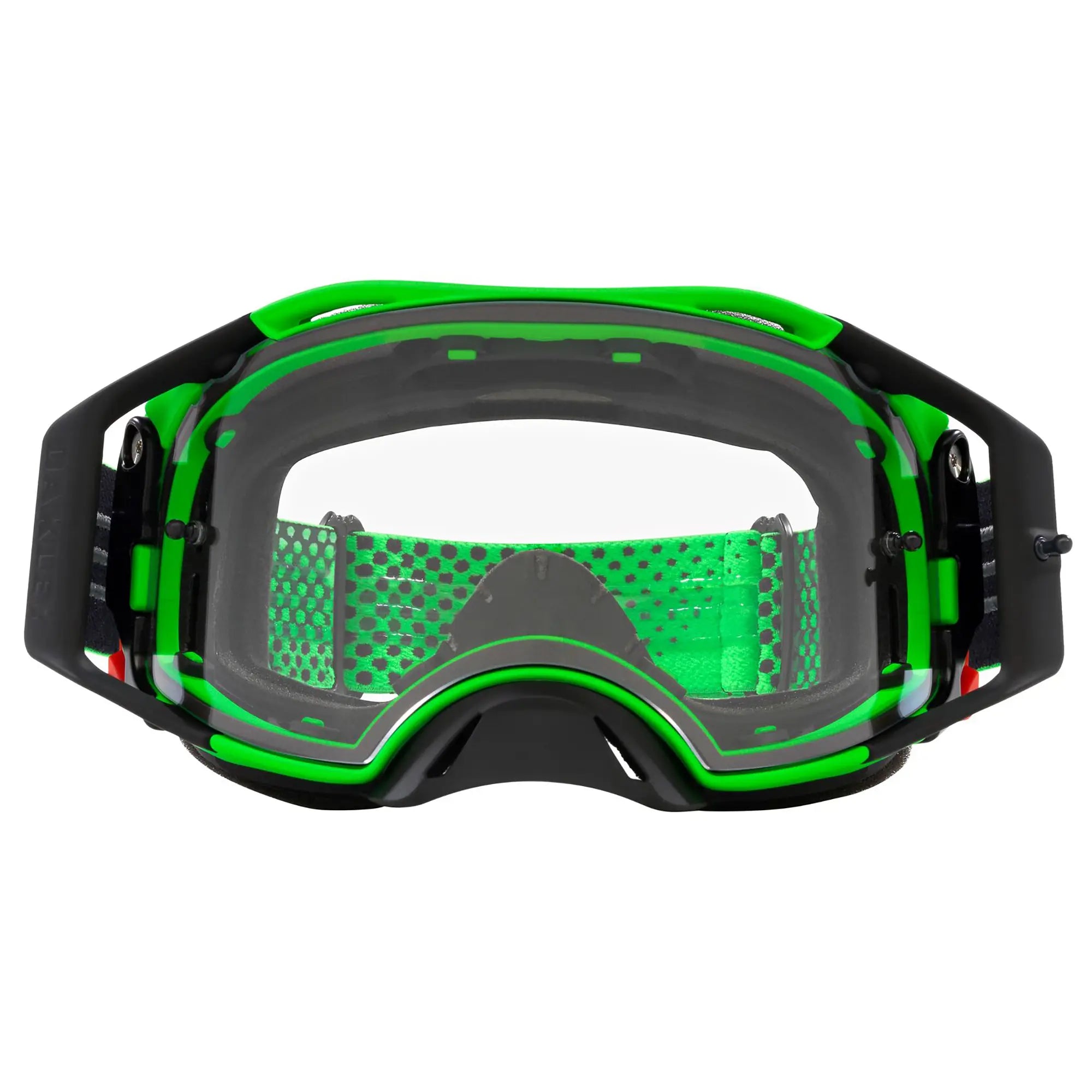 Oakley Airbrake Moto B1B MX Goggles Green / Clear - FREE UK Shipping, FREE 365 Day Returns | Moto Central