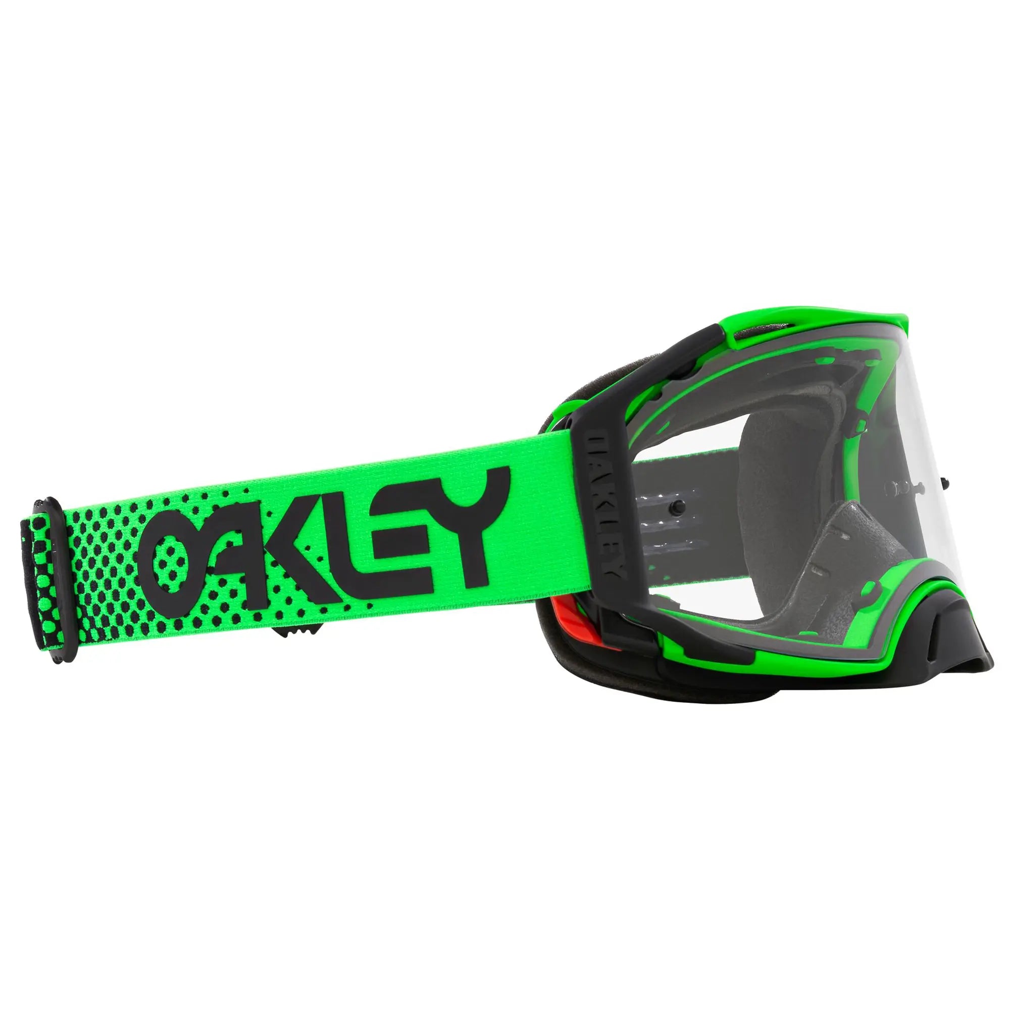 Oakley Airbrake Moto B1B MX Goggles Green / Clear - FREE UK Shipping, FREE 365 Day Returns | Moto Central