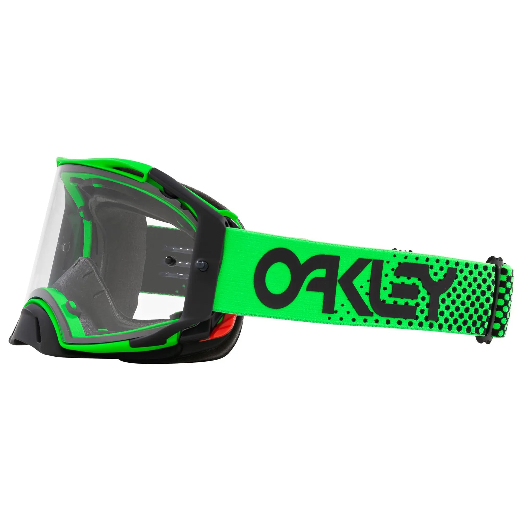 Oakley Airbrake Moto B1B MX Goggles Green / Clear - FREE UK Shipping, FREE 365 Day Returns | Moto Central