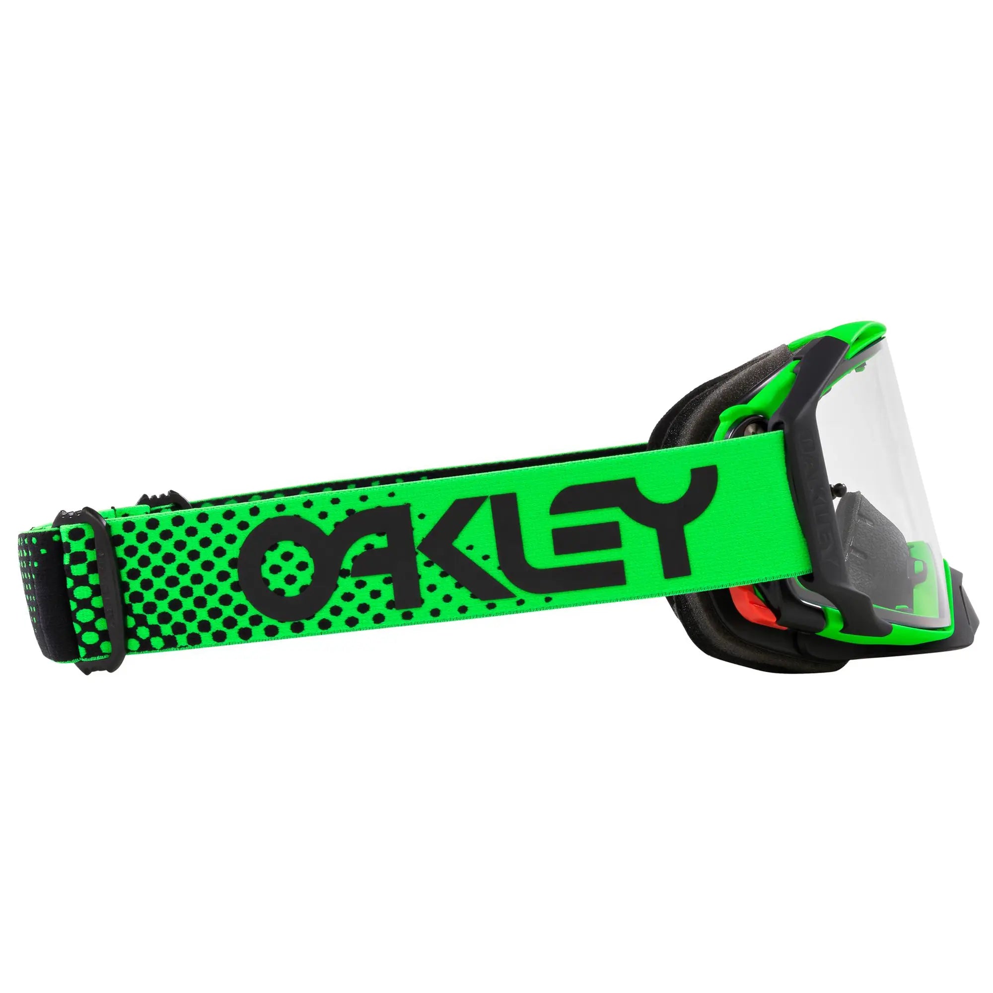 Oakley Airbrake Moto B1B MX Goggles Green / Clear - FREE UK Shipping, FREE 365 Day Returns | Moto Central
