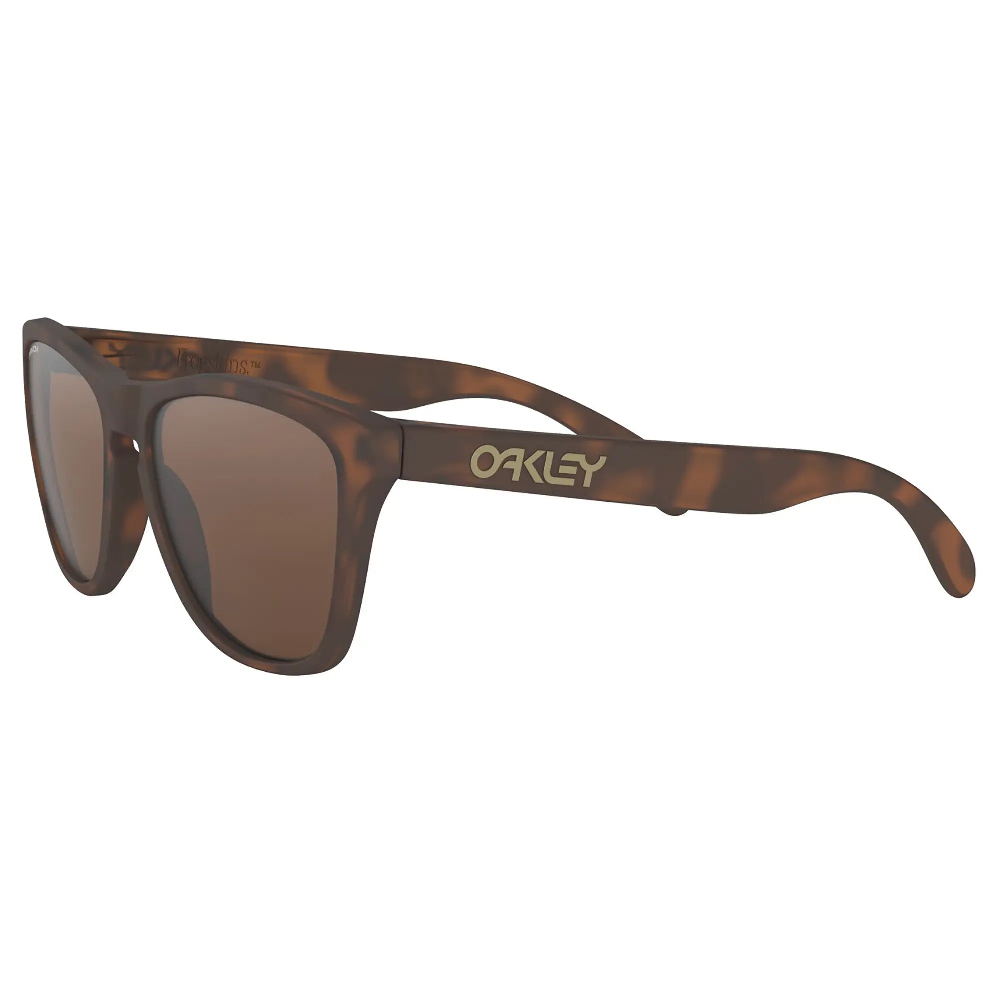 Oakley Frogskins Sunglasses Matt Brown Tortoise / Prizm Tungsten Lens - FREE UK Shipping, FREE 365 Day Returns | Moto Central