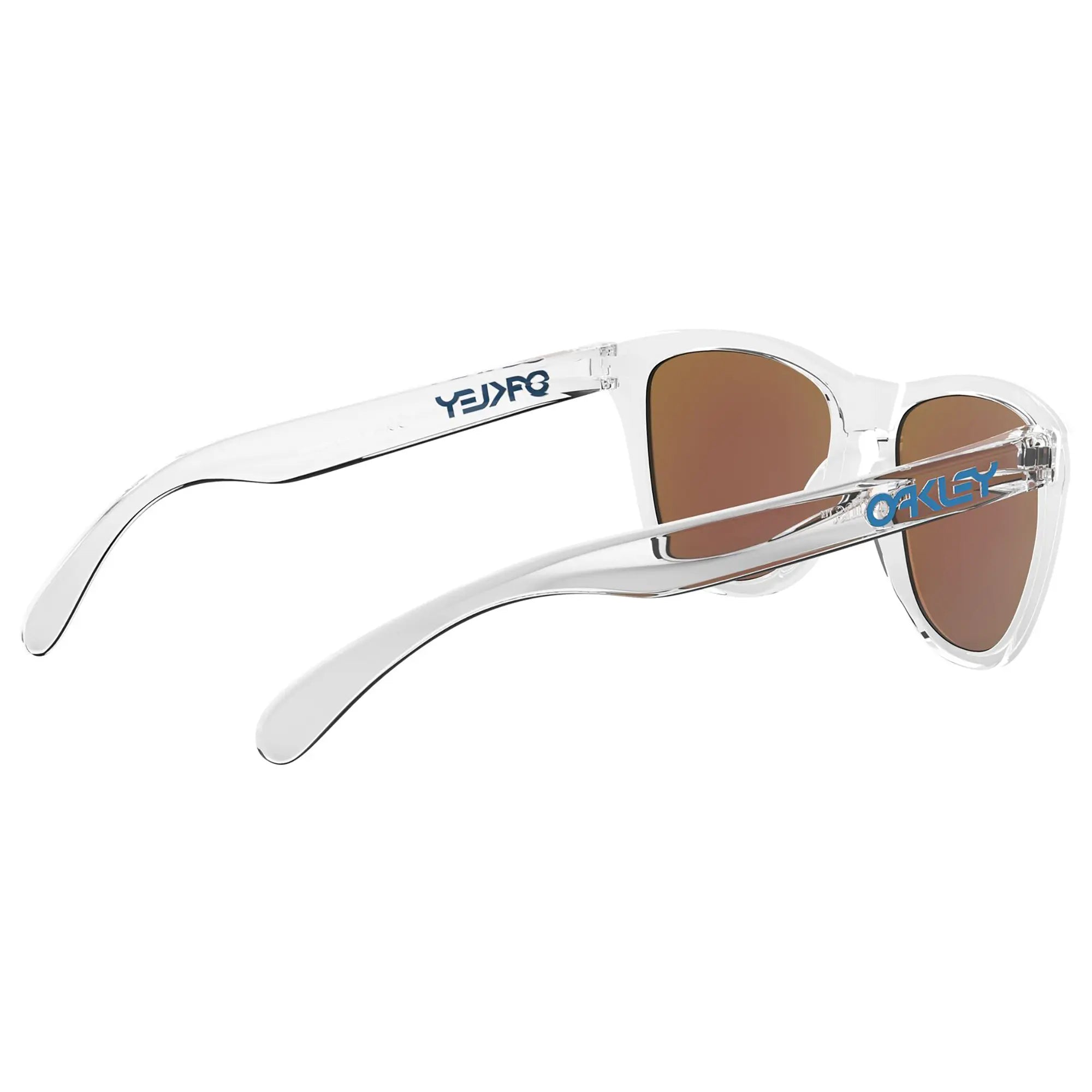 Oakley Frogskins Sunglasses Crystal Clear / Prizm Sapphire Lens - FREE UK Shipping, FREE 365 Day Returns | Moto Central