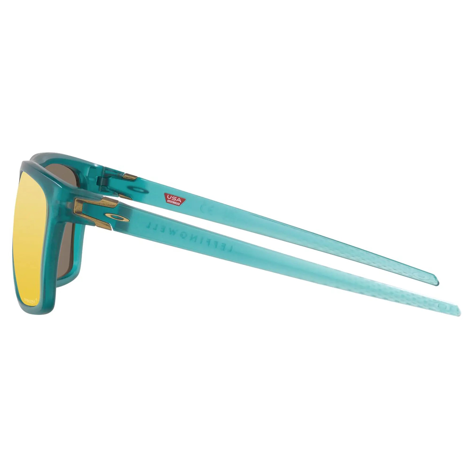 Oakley Leffingwell Sunglasses Matt Artic Surf / Prizm 24k Polarized Lens - FREE UK Shipping, FREE 365 Day Returns | Moto Central