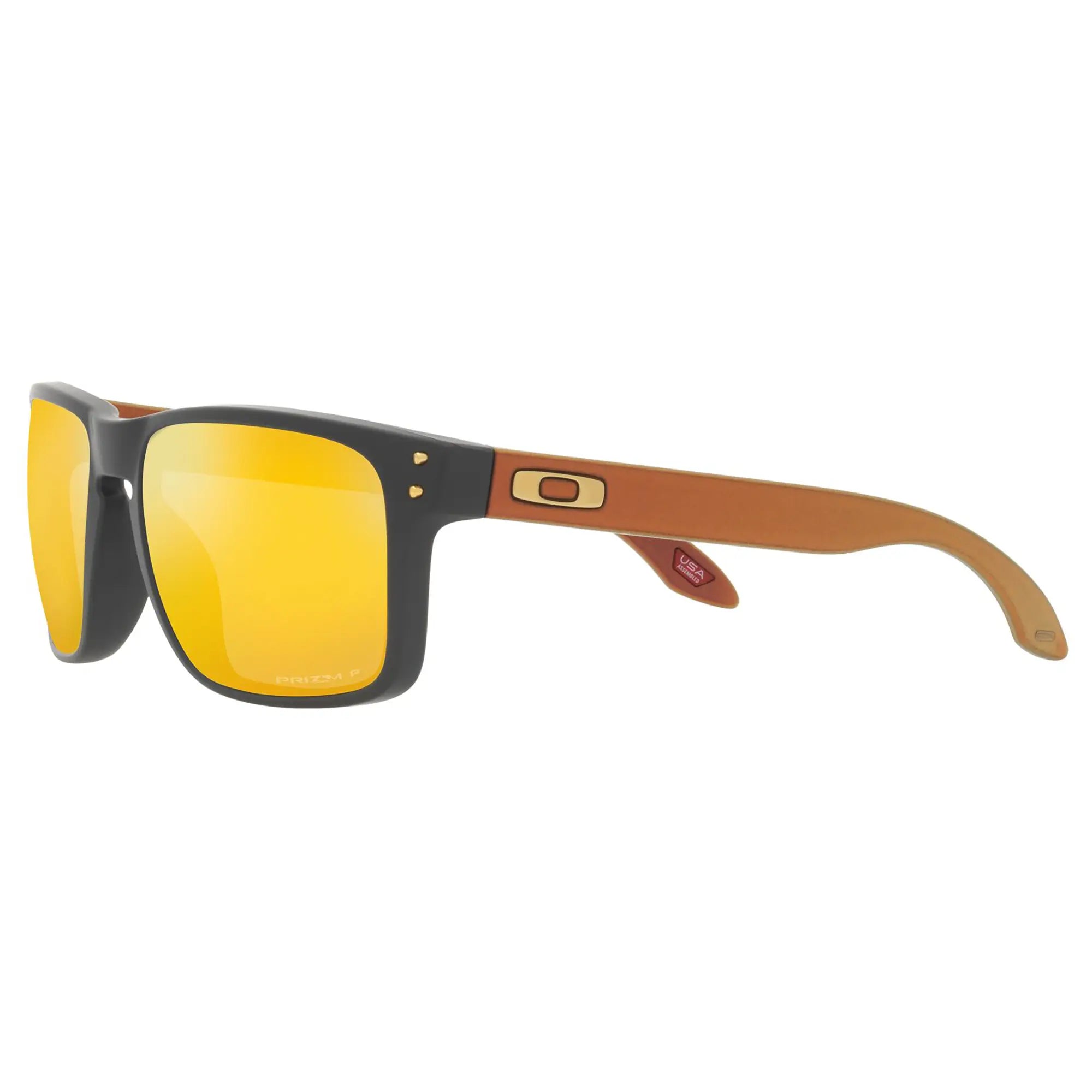 Oakley Holbrook Sunglasses Matt Carbon / Prizm 24k Polarized Lens - FREE UK Shipping, FREE 365 Day Returns | Moto Central