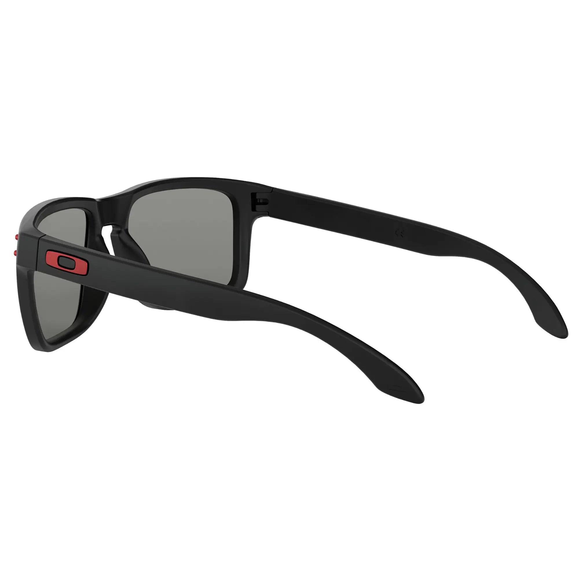Oakley Holbrook Sunglasses Matt Black / Positive Red Iridium Lens - FREE UK Shipping, FREE 365 Day Returns | Moto Central