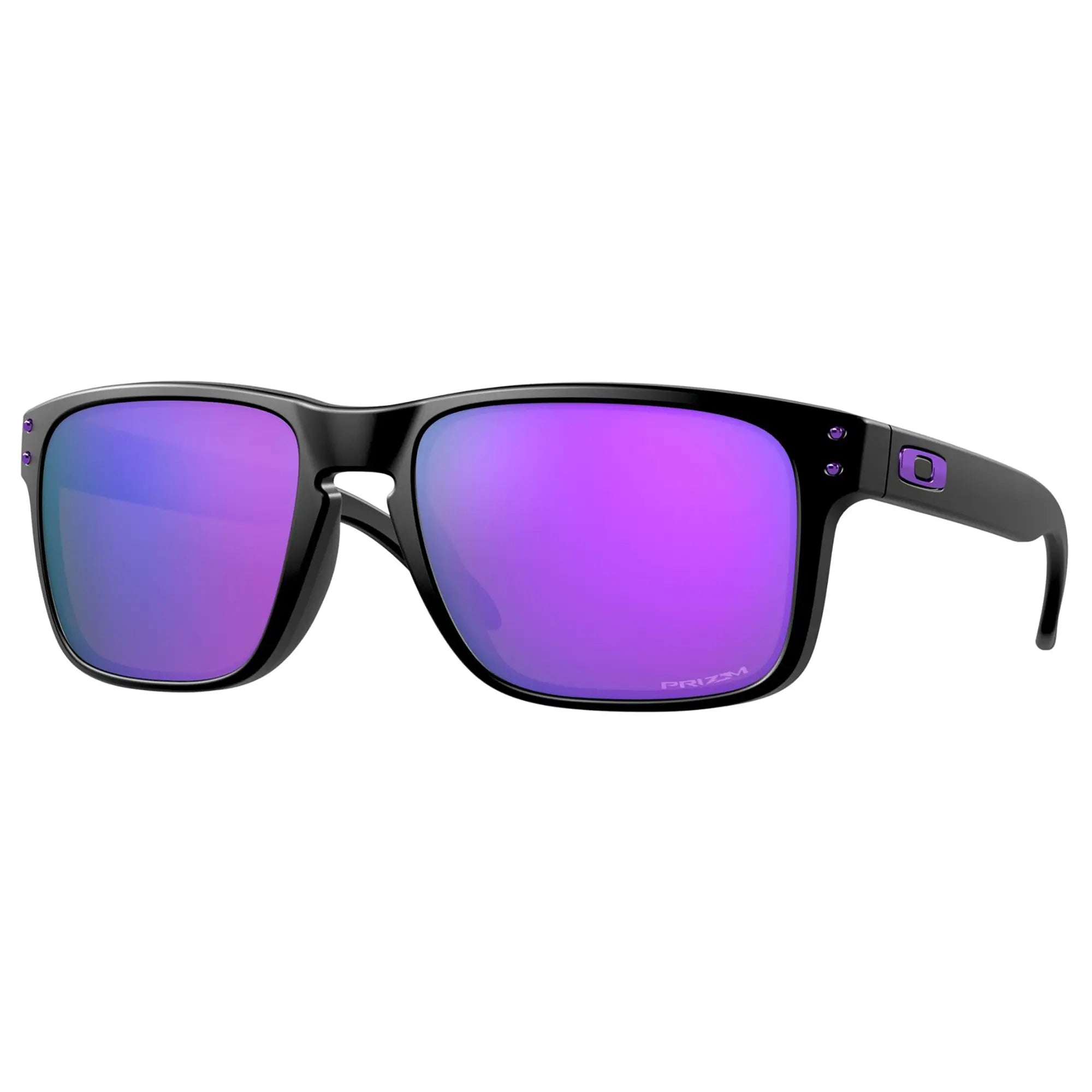 Oakley Holbrook Sunglasses Matt Black / Prizm Violet Lens - FREE UK Shipping, FREE 365 Day Returns | Moto Central