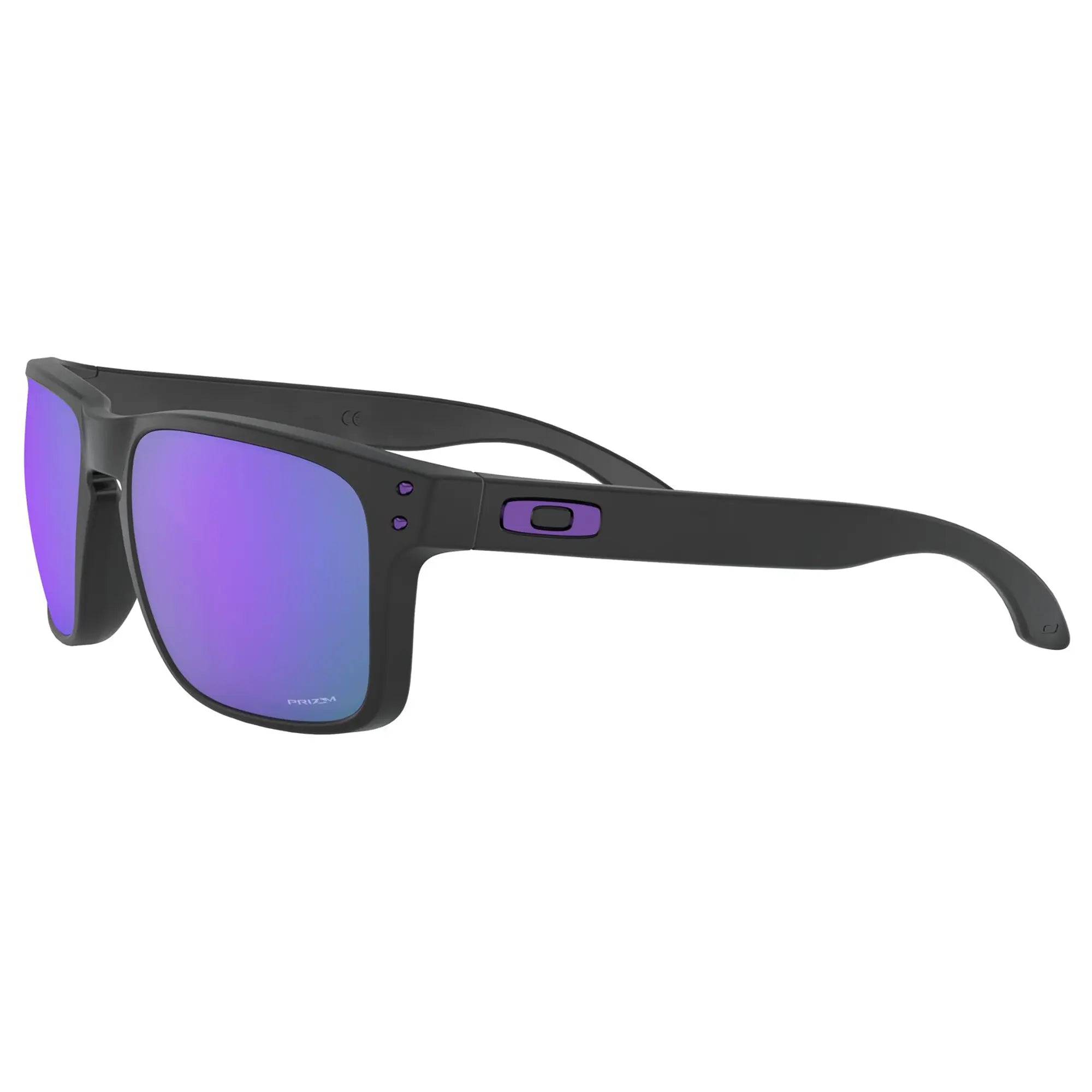Oakley Holbrook Sunglasses Matt Black / Prizm Violet Lens - FREE UK Shipping, FREE 365 Day Returns | Moto Central