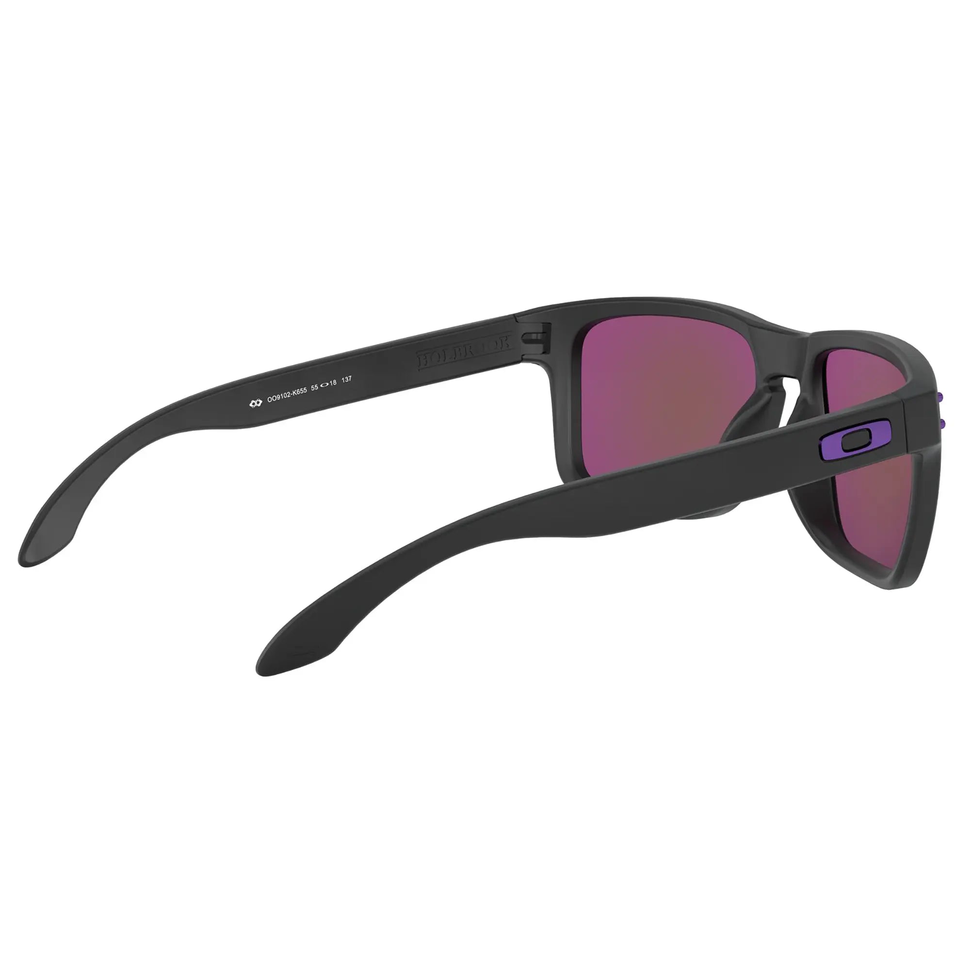 Oakley Holbrook Sunglasses Matt Black / Prizm Violet Lens - FREE UK Shipping, FREE 365 Day Returns | Moto Central