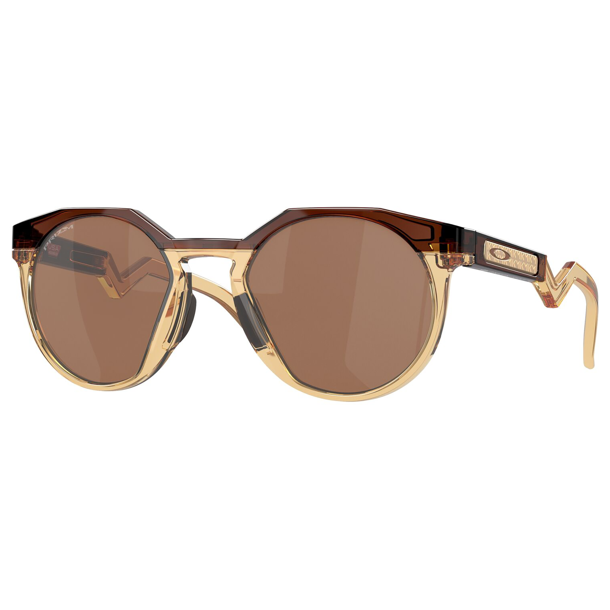 Oakley HSTN Kylian Mbappe Sunglasses Dark Amber Light Curry / Prizm Tungsten Lens