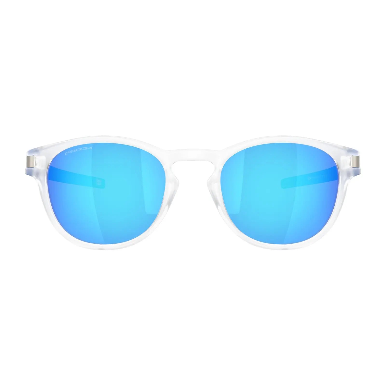 Oakley Latch Sunglasses Matt Clear / Prizm Sapphire Lens - FREE UK Shipping, FREE 365 Day Returns | Moto Central