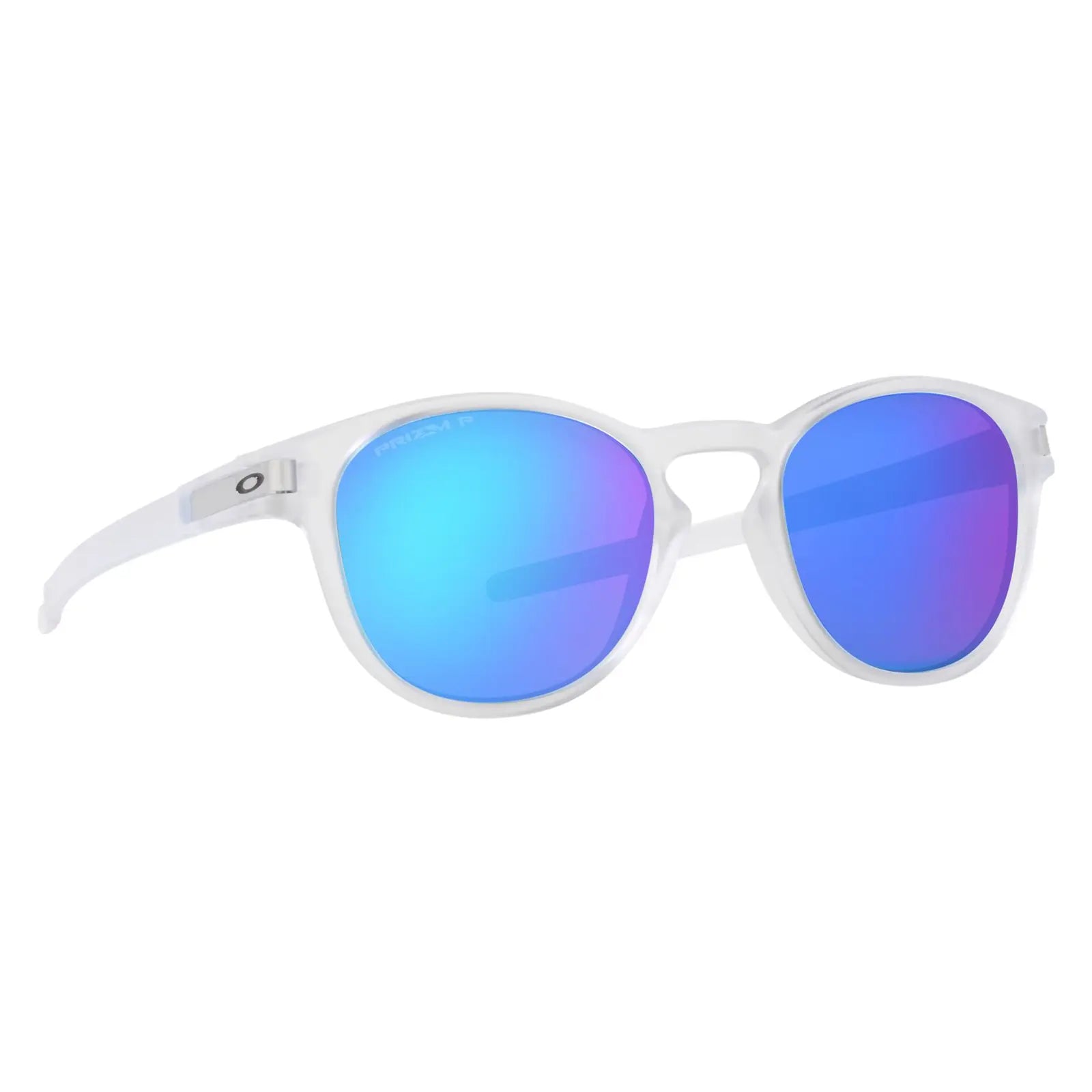 Oakley Latch Sunglasses Matt Clear / Prizm Sapphire Polarized - FREE UK Shipping, FREE 365 Day Returns | Moto Central