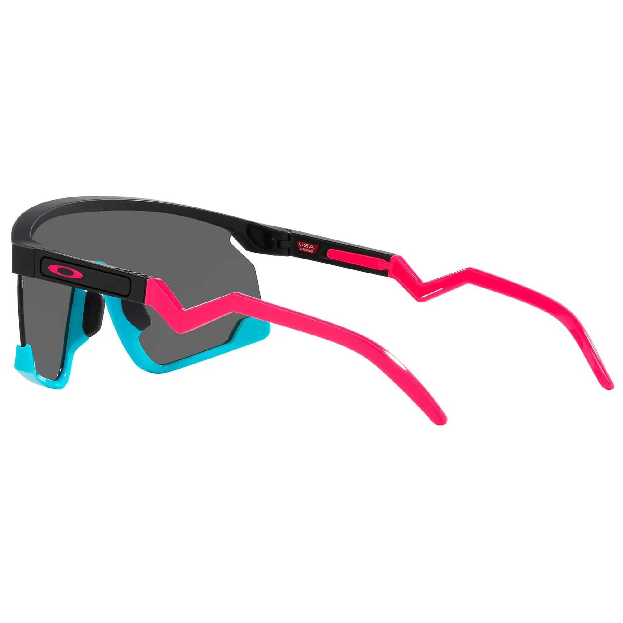 Oakley BXTR Sunglasses Matt Black Pink / Prizm Black Lens - FREE UK Shipping, FREE 365 Day Returns | Moto Central