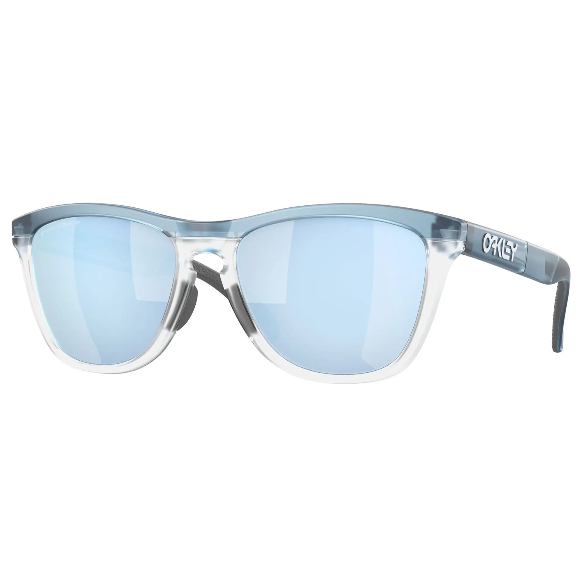 Oakley Frogskins Range Sunglasses Transparent Stonewash / Clear / Prizm Deep Water Lens - FREE UK Shipping, FREE 365 Day Returns | Moto Central