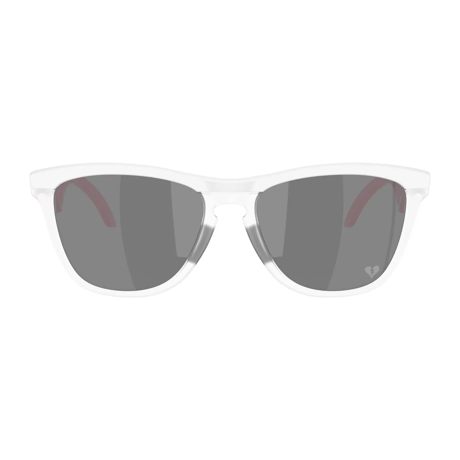Oakley Frogskins Hybrid Sunglasses Matt White / Prizm Black Lens - FREE UK Shipping, FREE 365 Day Returns | Moto Central