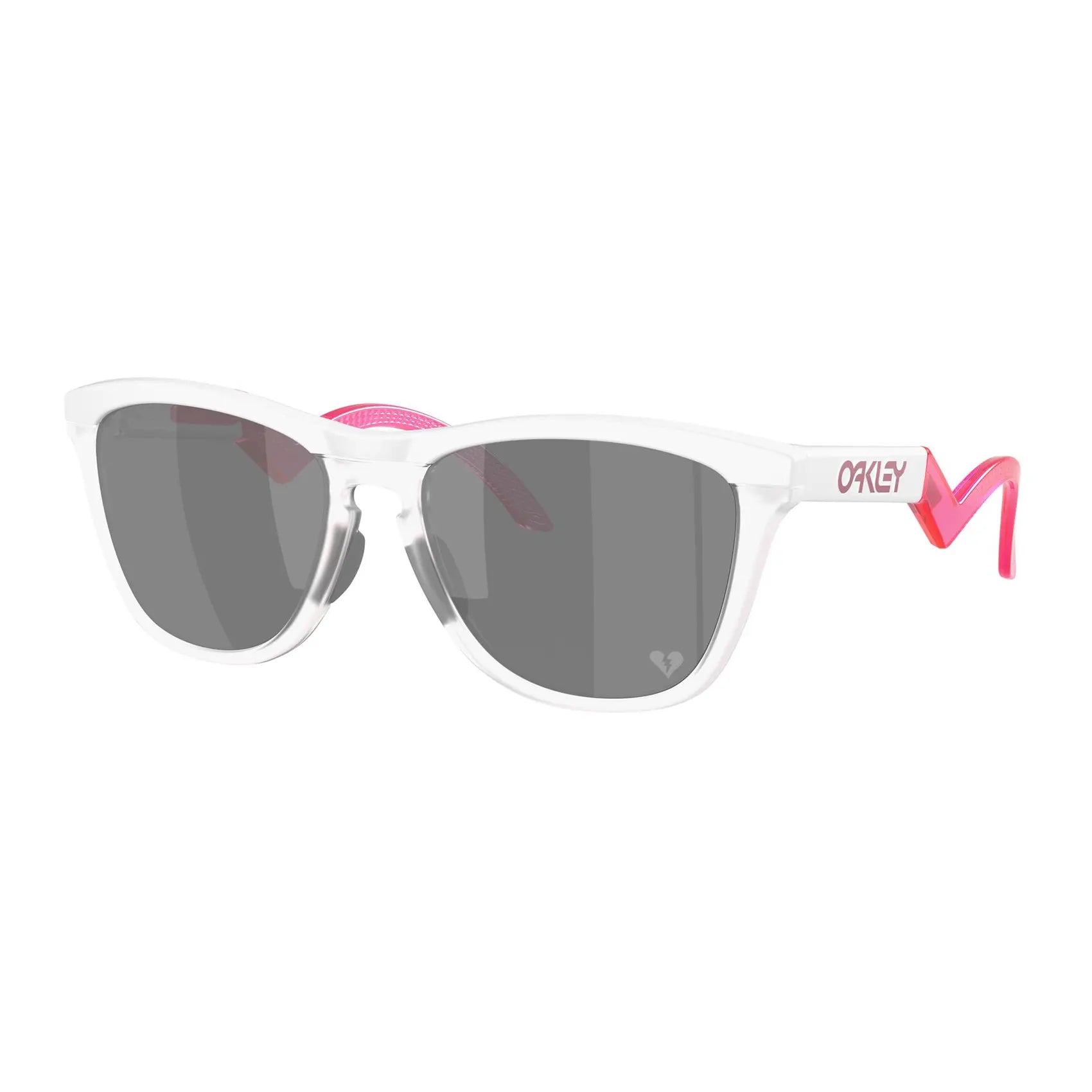 Oakley Frogskins Hybrid Sunglasses Matt White / Prizm Black Lens - FREE UK Shipping, FREE 365 Day Returns | Moto Central