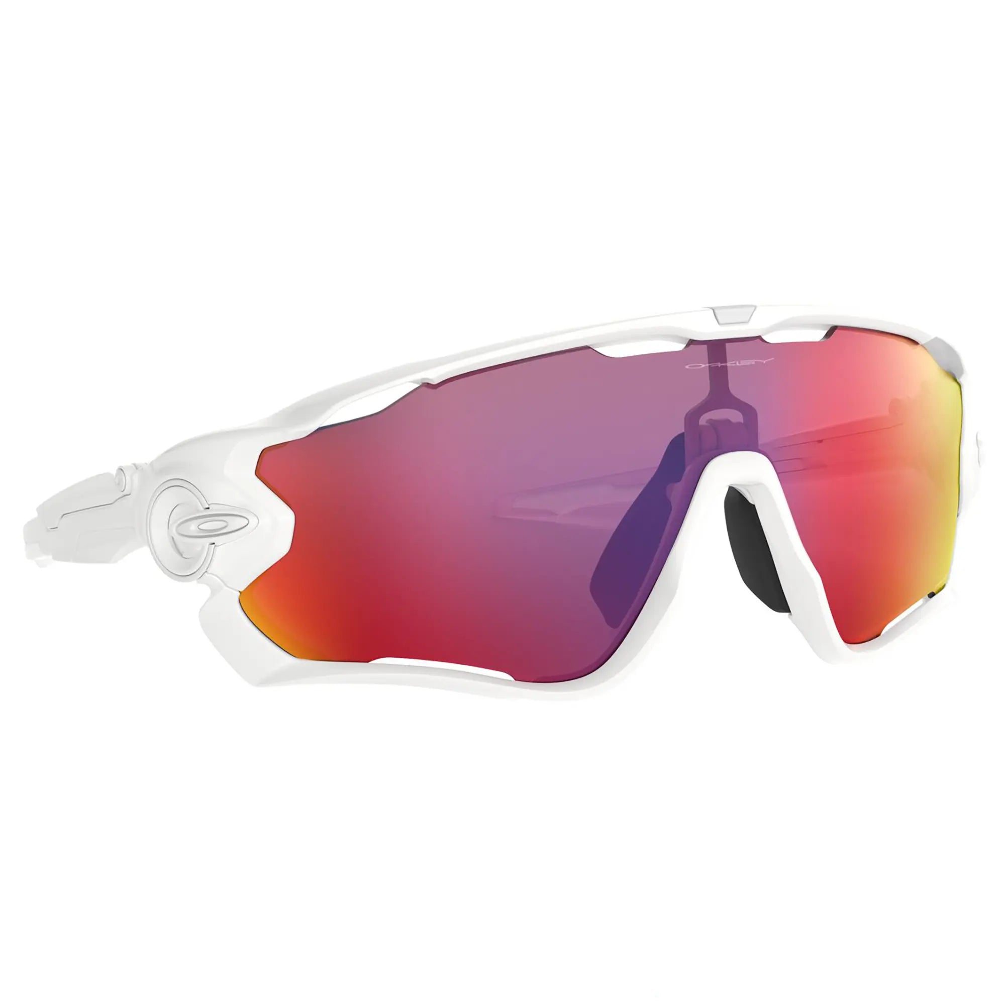 Oakley Jawbreaker Sunglasses Polished White / Prizm Road Lens - FREE UK Shipping, FREE 365 Day Returns | Moto Central