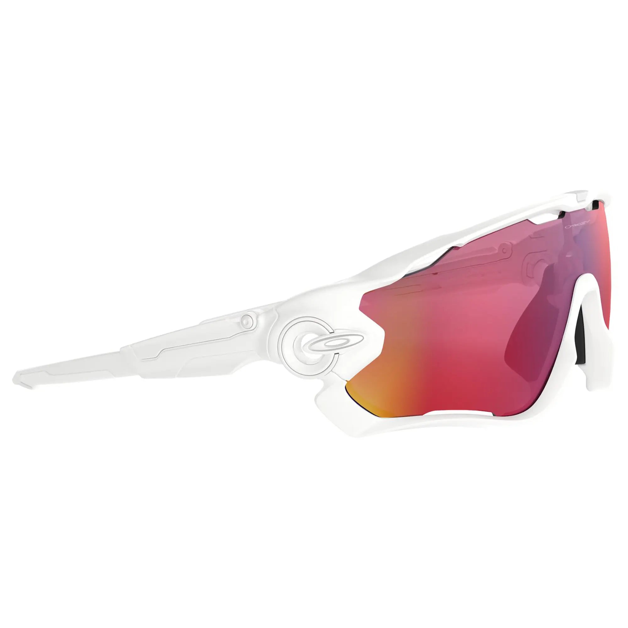 Oakley Jawbreaker Sunglasses Polished White / Prizm Road Lens - FREE UK Shipping, FREE 365 Day Returns | Moto Central