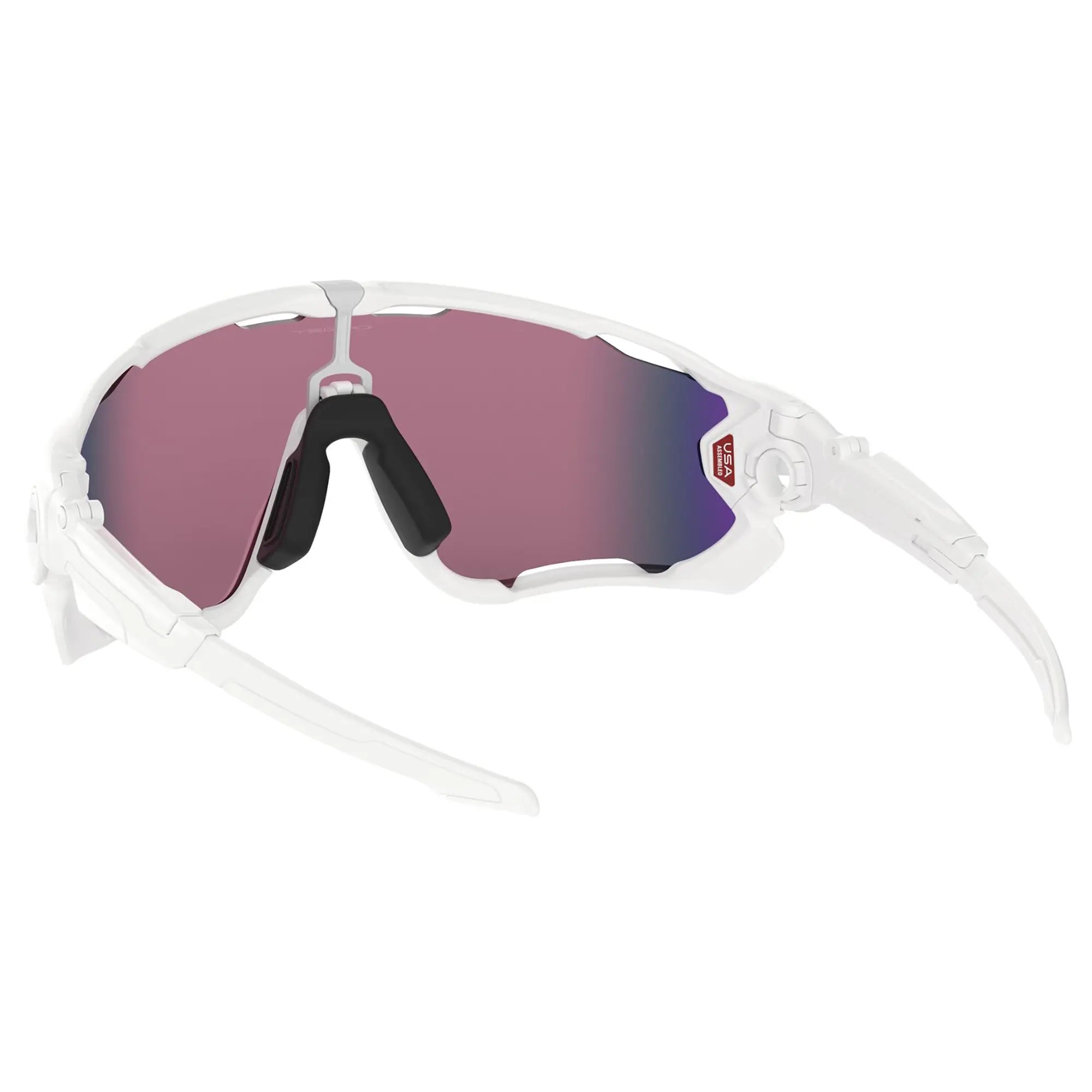 Oakley Jawbreaker Sunglasses Polished White / Prizm Road Lens - FREE UK Shipping, FREE 365 Day Returns | Moto Central