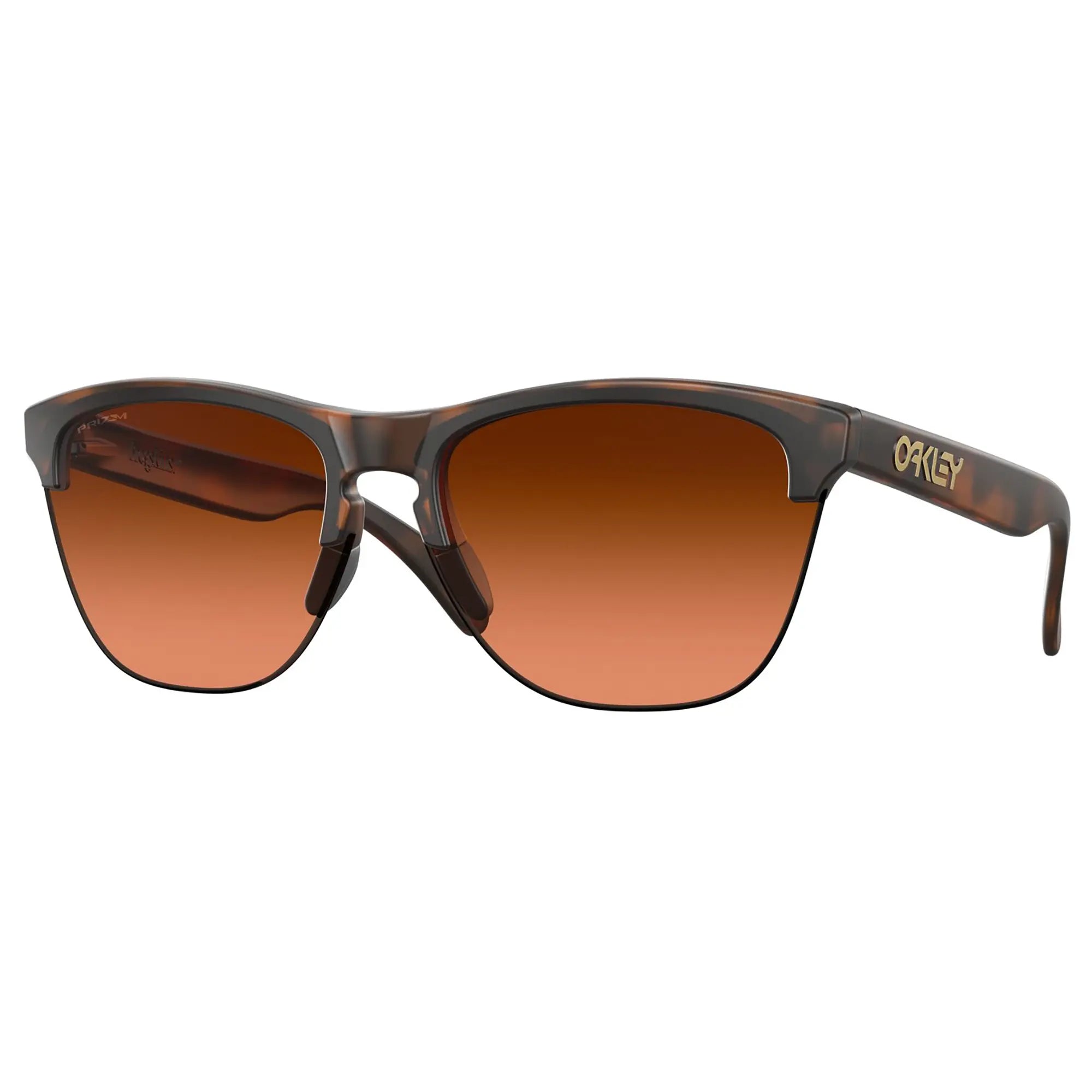 Oakley Frogskins Lite Sunglasses Matt Brown Tortoise / Prizm Brown Lens - FREE UK Shipping, FREE 365 Day Returns | Moto Central