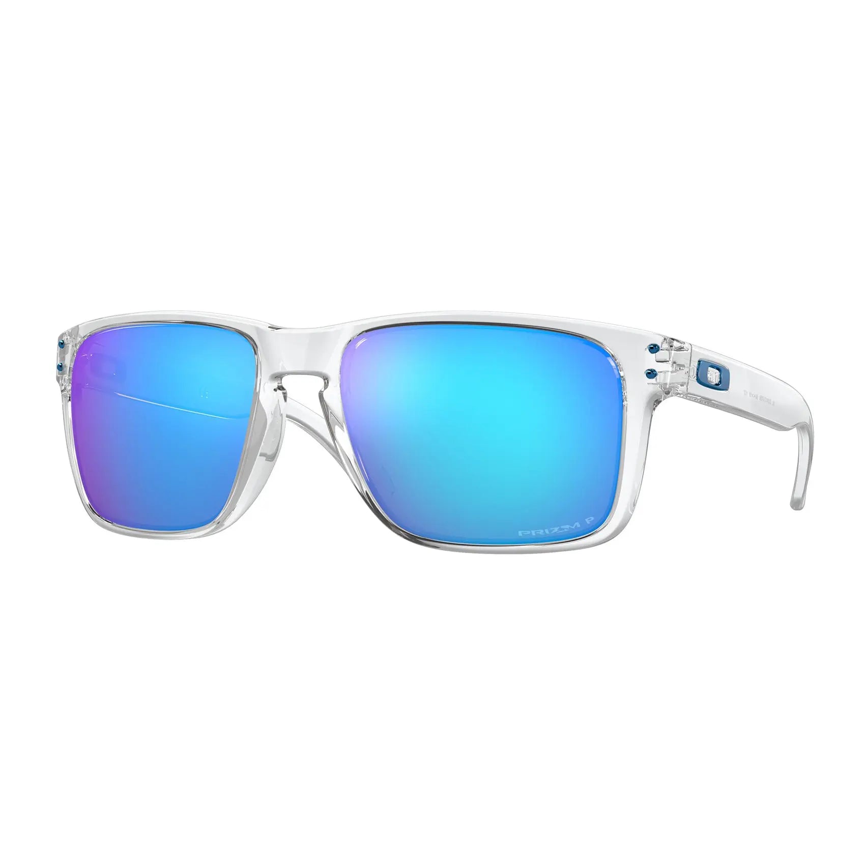 Oakley Holbrook XL Sunglasses Polished Clear / Prizm Sapphire Iridium Polar Lens - FREE UK Shipping, FREE 365 Day Returns | Moto Central