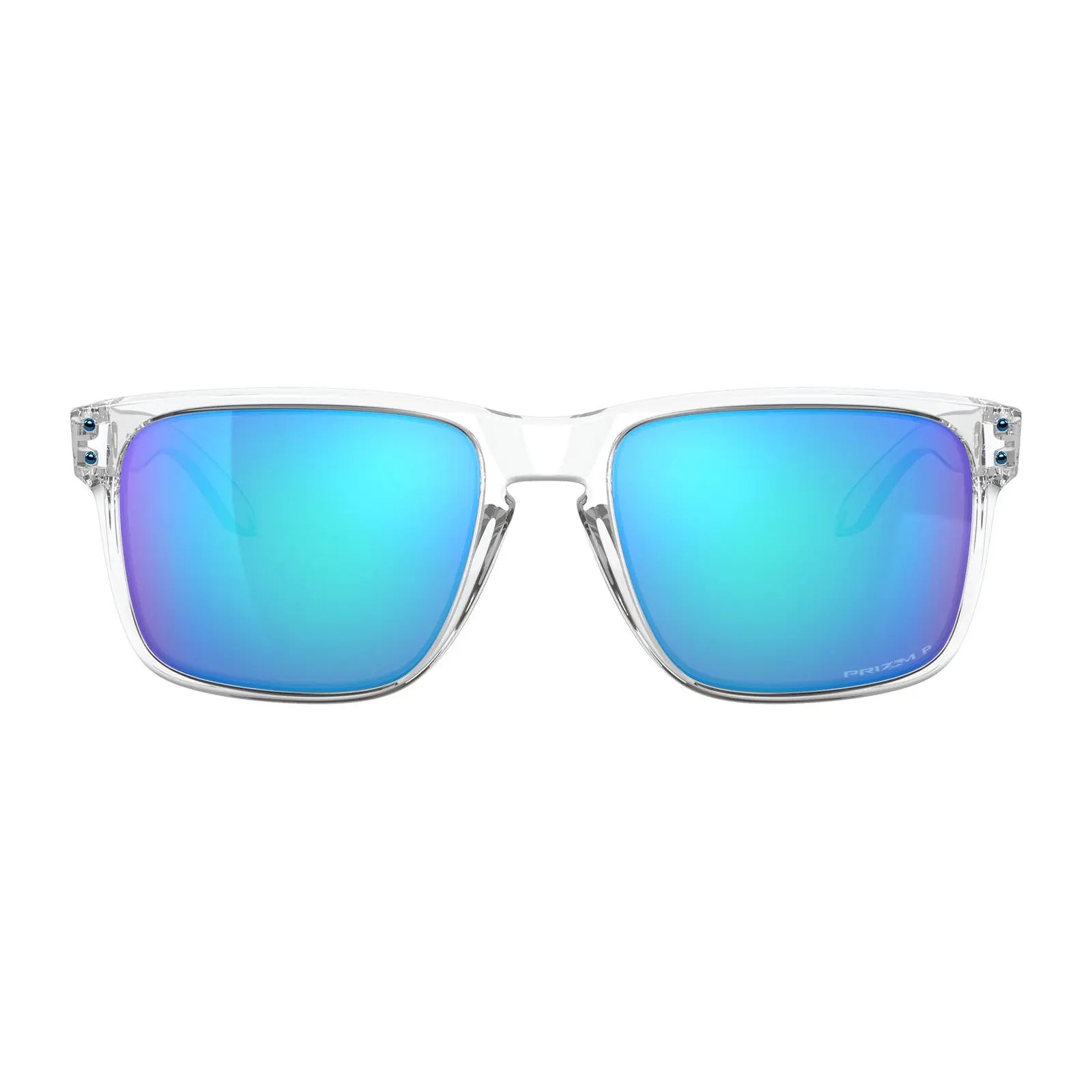 Oakley Holbrook XL Sunglasses Polished Clear / Prizm Sapphire Iridium Polar Lens - FREE UK Shipping, FREE 365 Day Returns | Moto Central