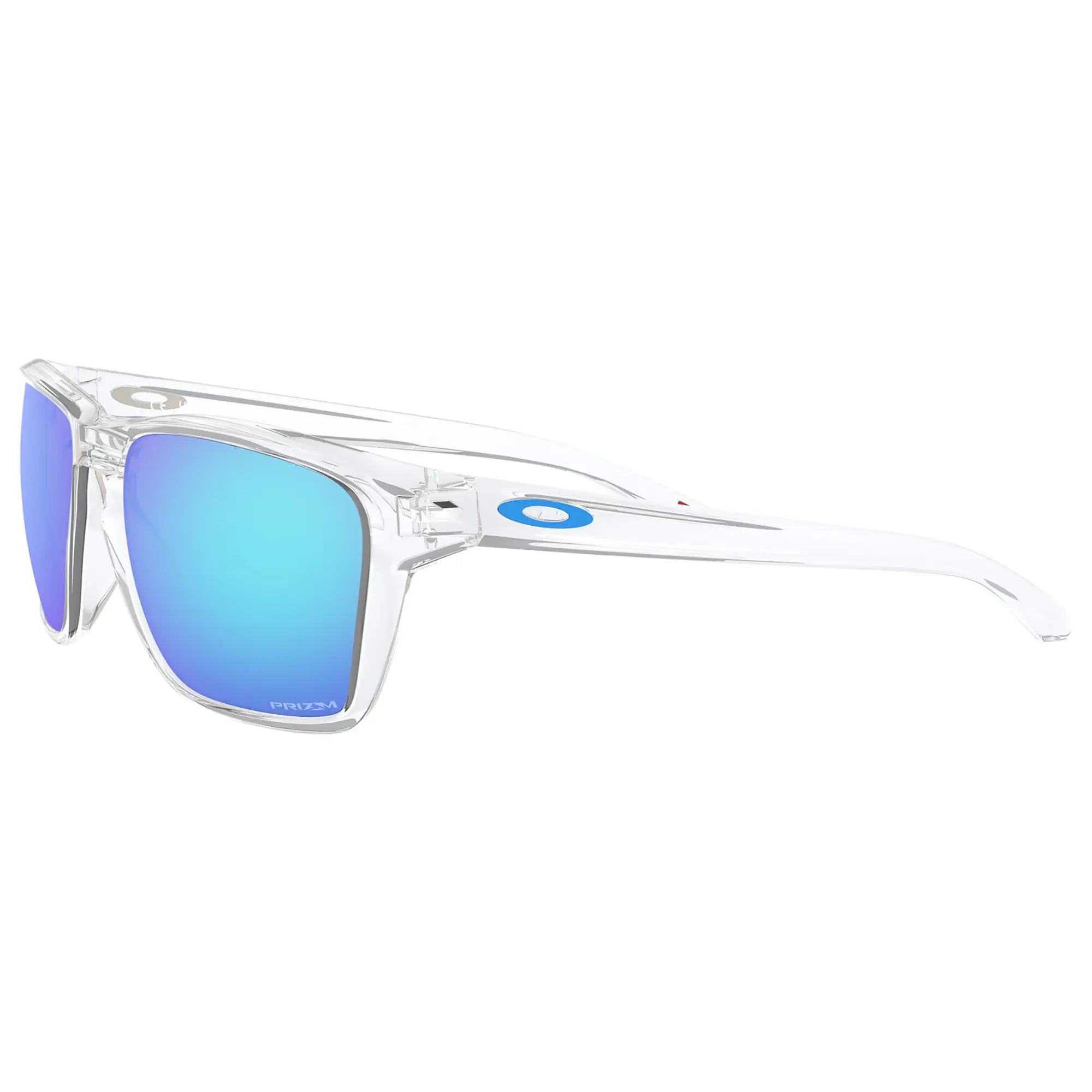 Oakley Sylas Sunglasses Polished Clear / Prizm Sapphire Lens - FREE UK Shipping, FREE 365 Day Returns | Moto Central