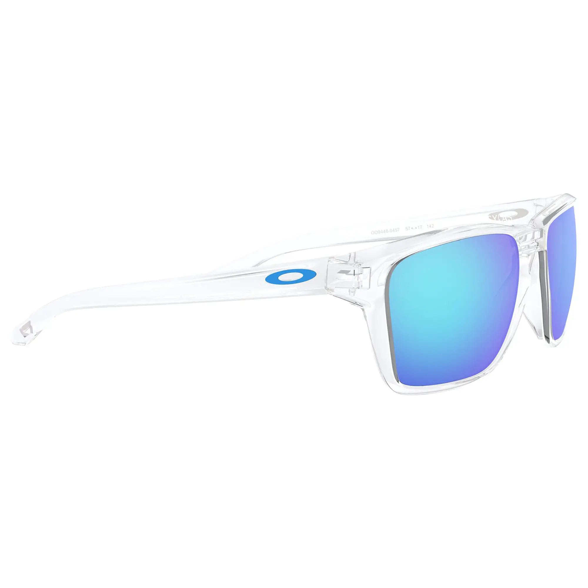 Oakley Sylas Sunglasses Polished Clear / Prizm Sapphire Lens - FREE UK Shipping, FREE 365 Day Returns | Moto Central