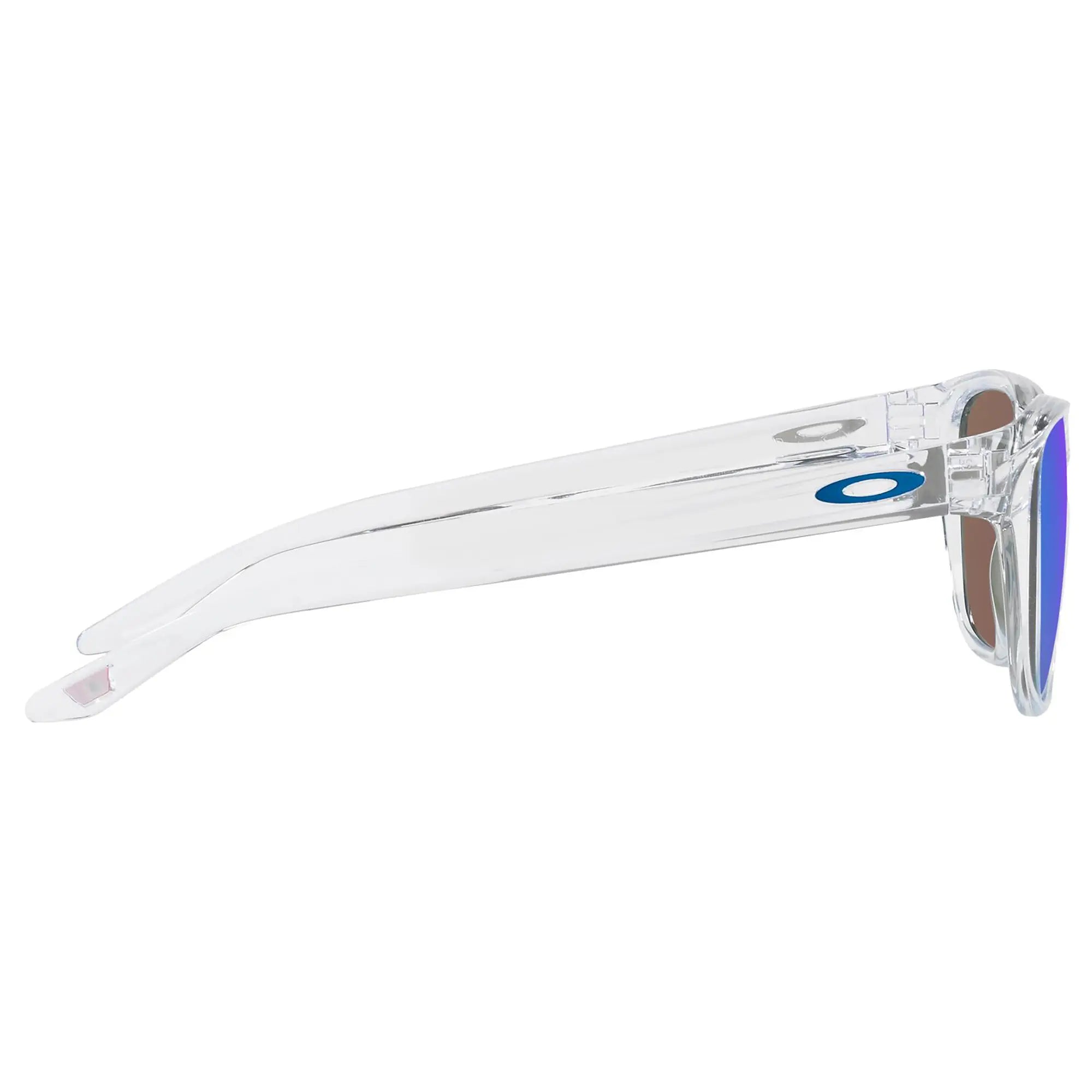 Oakley Manorburn Sunglasses Polished Clear / Prizm Sapphire Lens - FREE UK Shipping, FREE 365 Day Returns | Moto Central