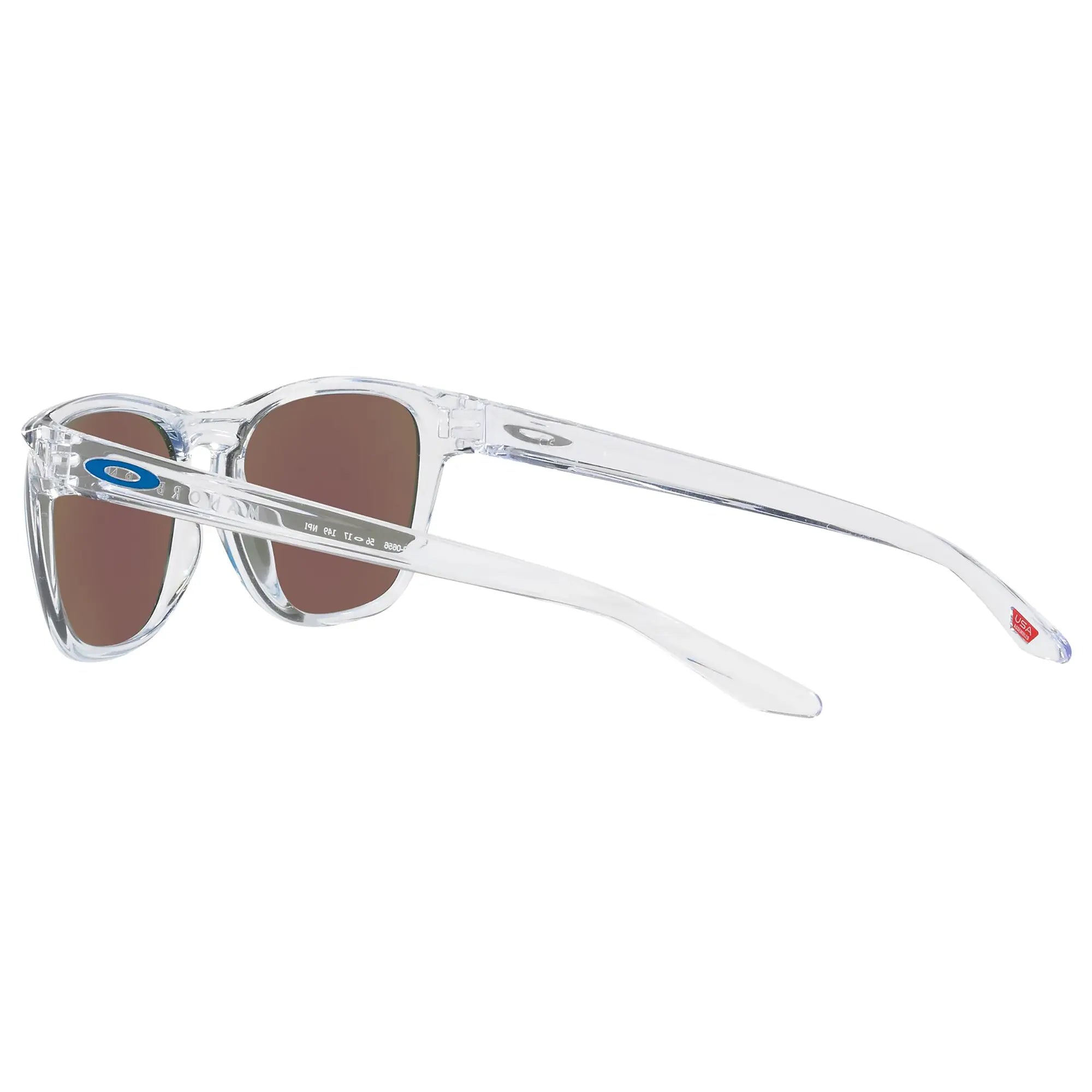 Oakley Manorburn Sunglasses Polished Clear / Prizm Sapphire Lens - FREE UK Shipping, FREE 365 Day Returns | Moto Central