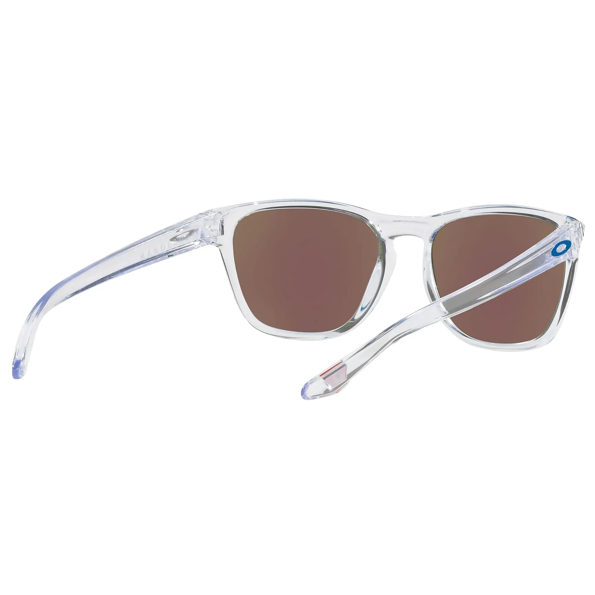 Oakley Manorburn Sunglasses Polished Clear / Prizm Sapphire Lens - FREE UK Shipping, FREE 365 Day Returns | Moto Central