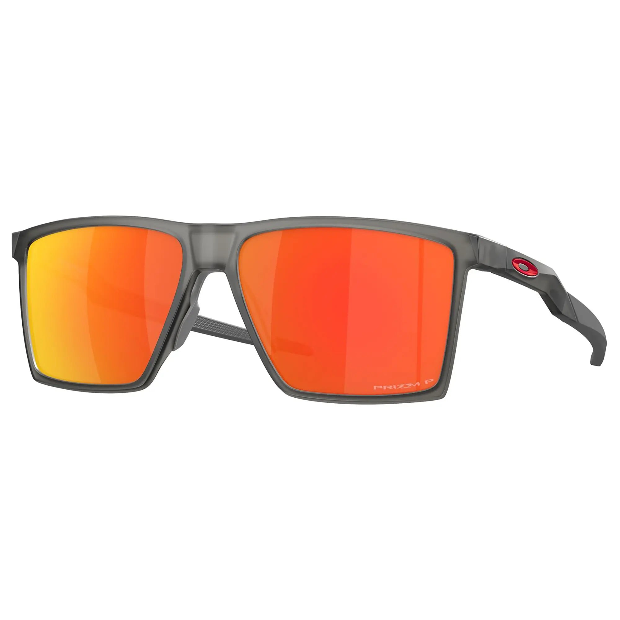 Oakley Futurity Sunglasses Satin Grey Smoke / Prizm Ruby Polarized Lens - FREE UK Shipping, FREE 365 Day Returns | Moto Central