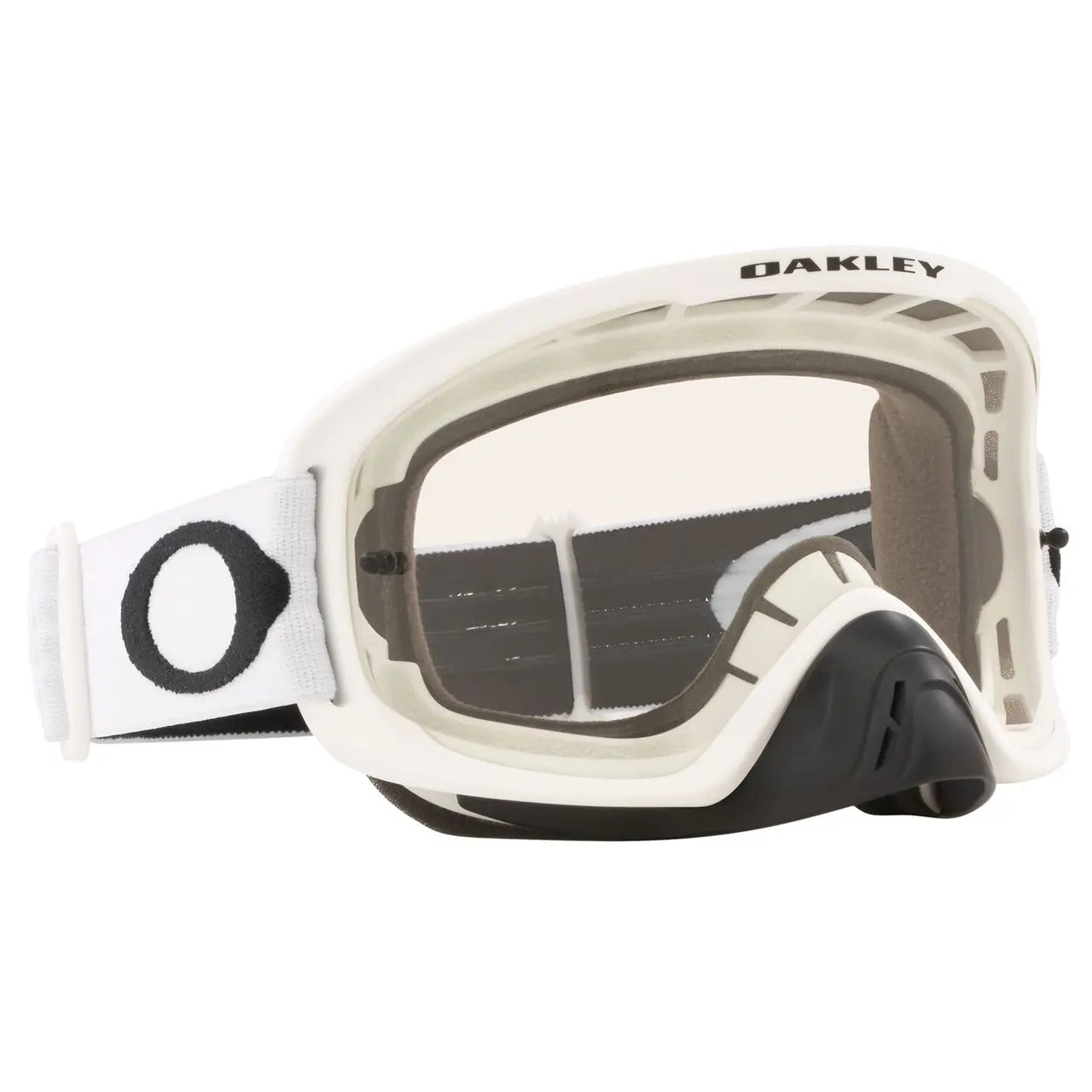 Oakley O Frame 2.0 Pro MX Goggles Matt White / Clear - FREE UK Shipping, FREE 365 Day Returns | Moto Central