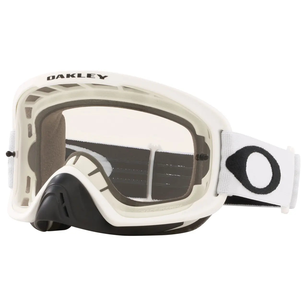 Oakley O Frame 2.0 Pro MX Goggles Matt White / Clear - FREE UK Shipping, FREE 365 Day Returns | Moto Central