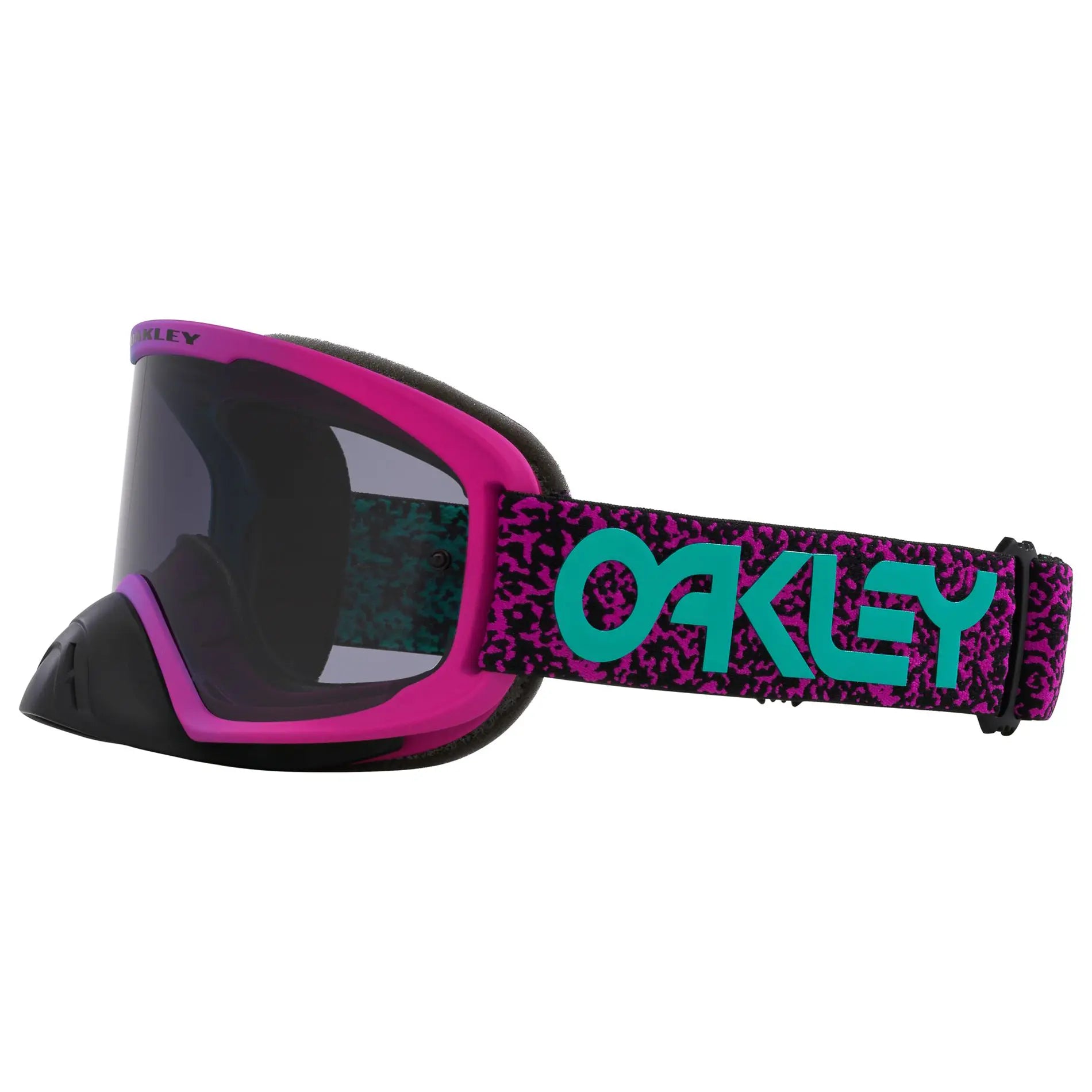 Oakley O Frame 2.0 Pro Celeste Purple Viper MX Goggles Dark Grey - FREE UK Shipping, FREE 365 Day Returns | Moto Central