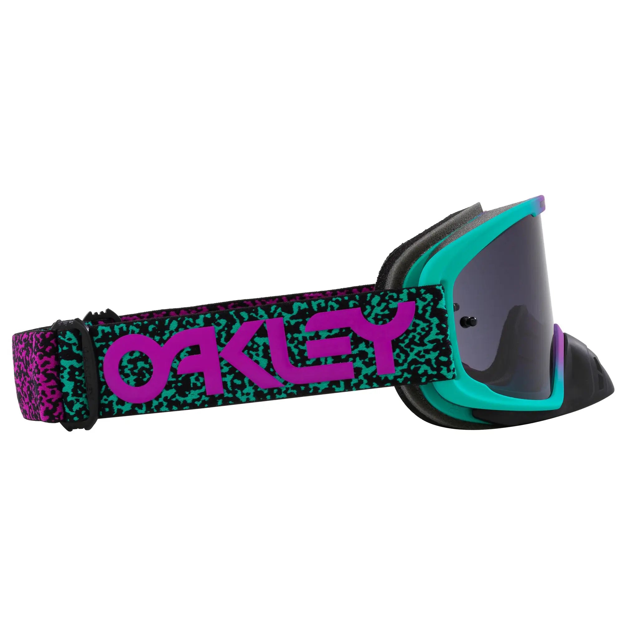 Oakley O Frame 2.0 Pro Celeste Purple Viper MX Goggles Dark Grey - FREE UK Shipping, FREE 365 Day Returns | Moto Central