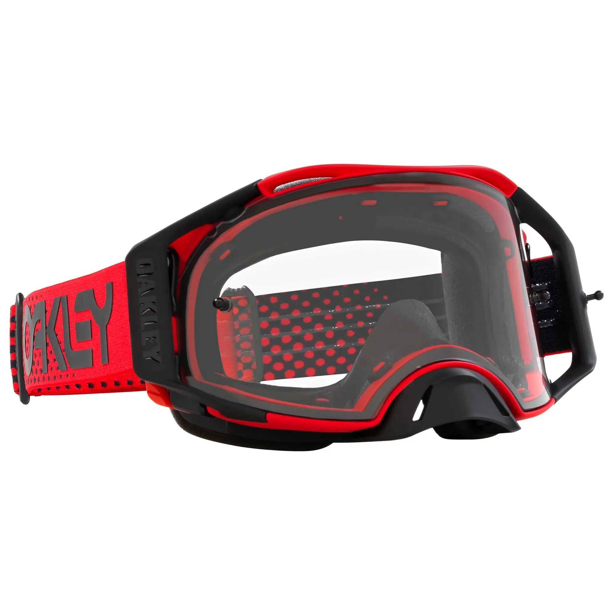 Oakley Airbrake Moto B1B MX Goggles Red / Clear - FREE UK Shipping, FREE 365 Day Returns | Moto Central
