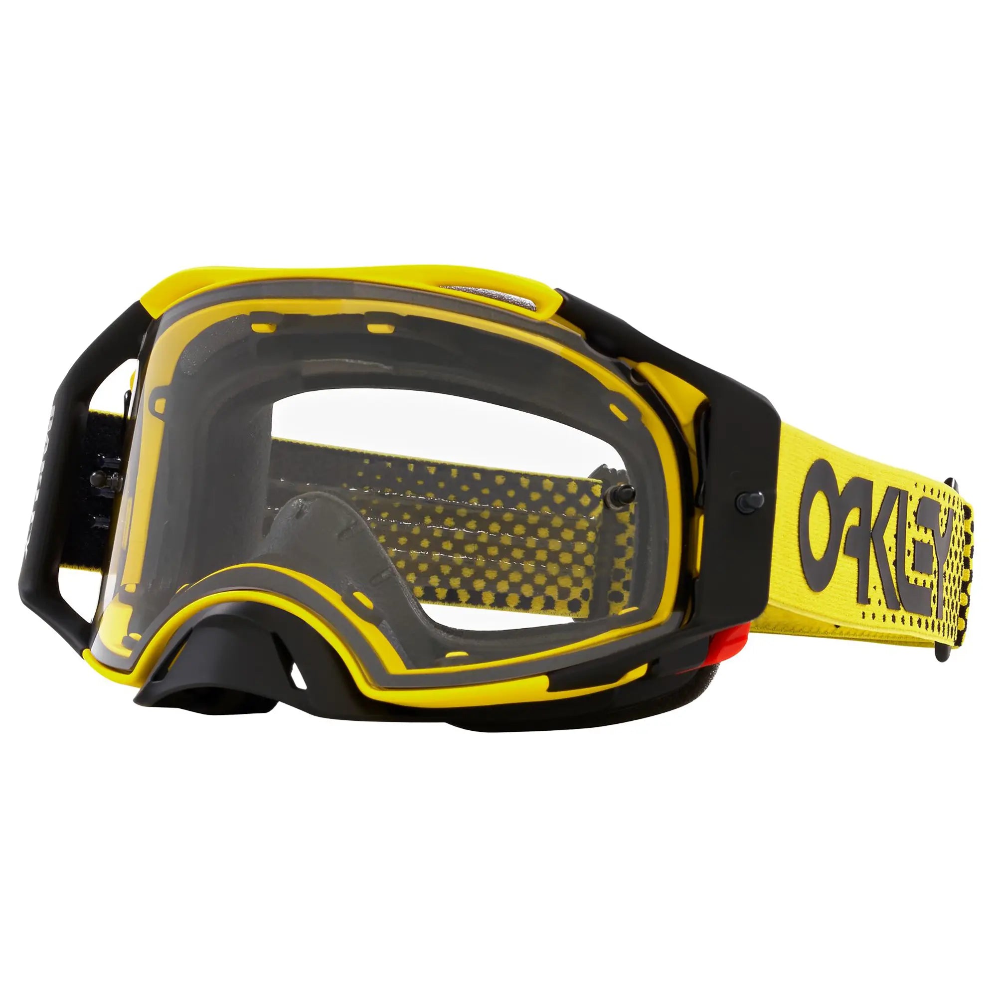 Oakley Airbrake Moto B1B MX Goggles Yellow / Clear - FREE UK Shipping, FREE 365 Day Returns | Moto Central