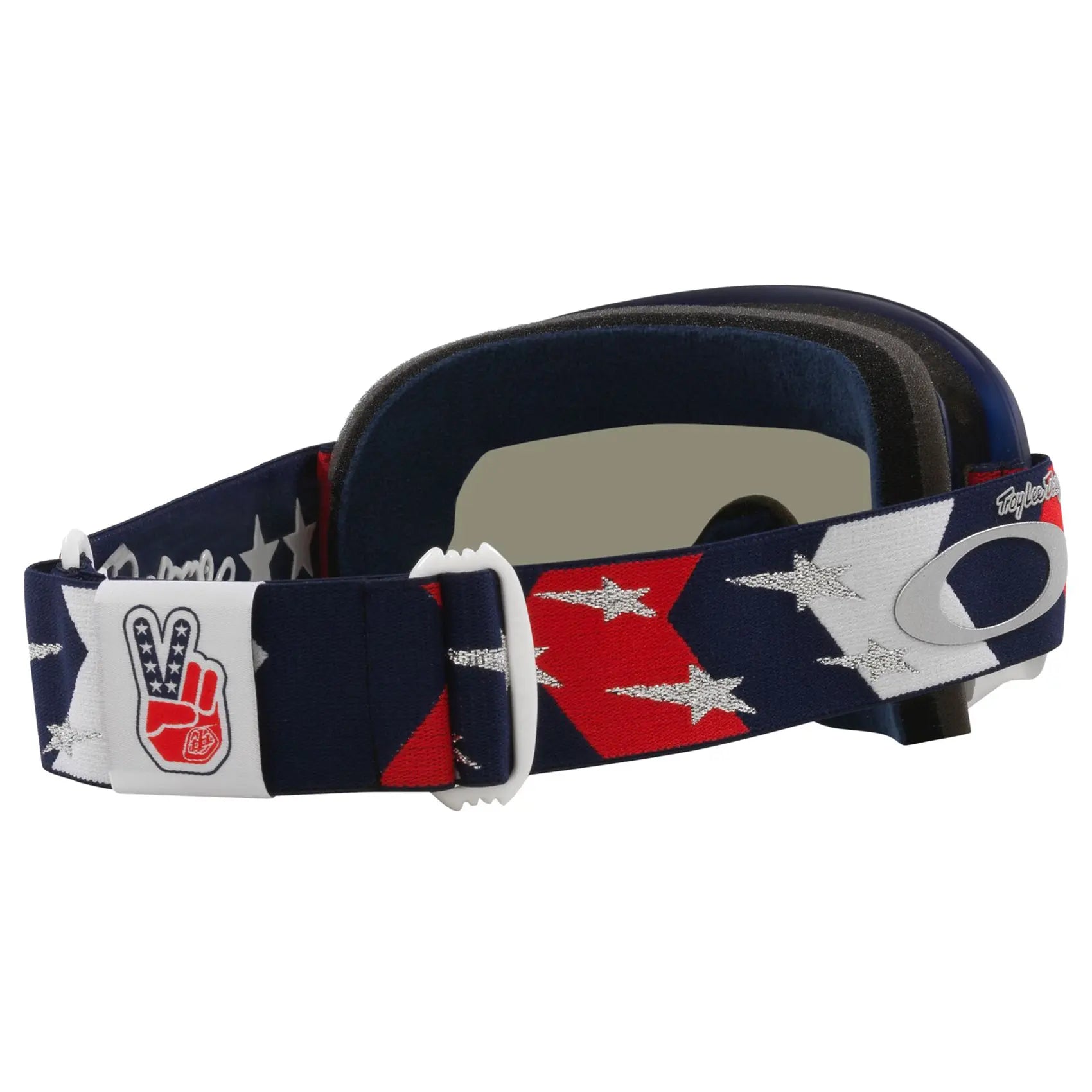 Oakley O Frame TLD MX Goggles Red / White / Blue Stars / Dark Grey - FREE UK Shipping, FREE 365 Day Returns | Moto Central