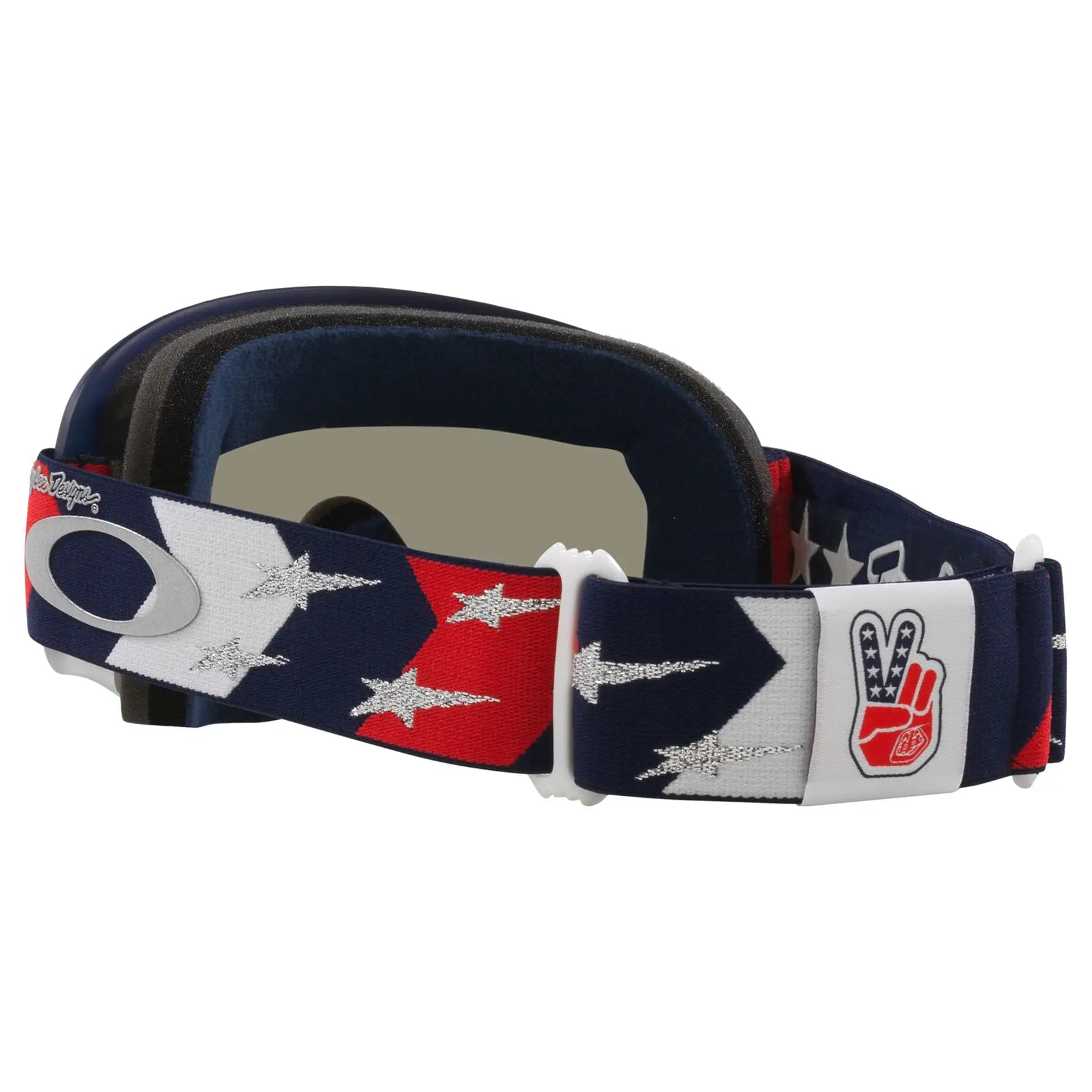 Oakley O Frame TLD MX Goggles Red / White / Blue Stars / Dark Grey - FREE UK Shipping, FREE 365 Day Returns | Moto Central